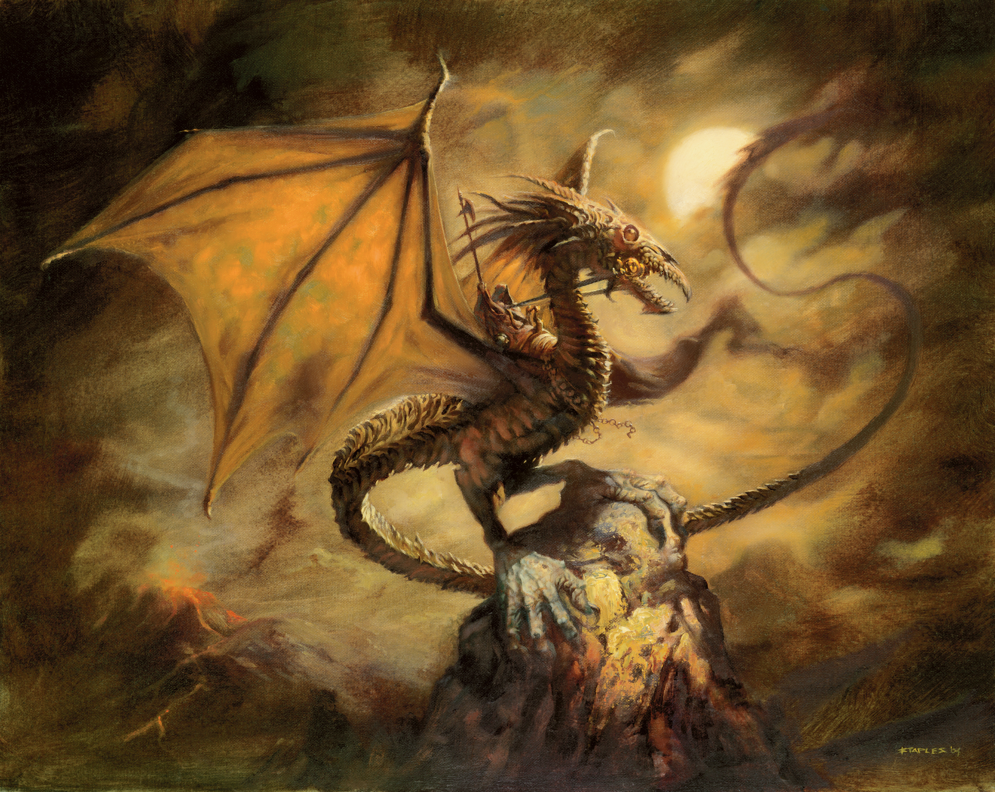 General 3178x2531 Magic: The Gathering dragon creature fantasy art digital art