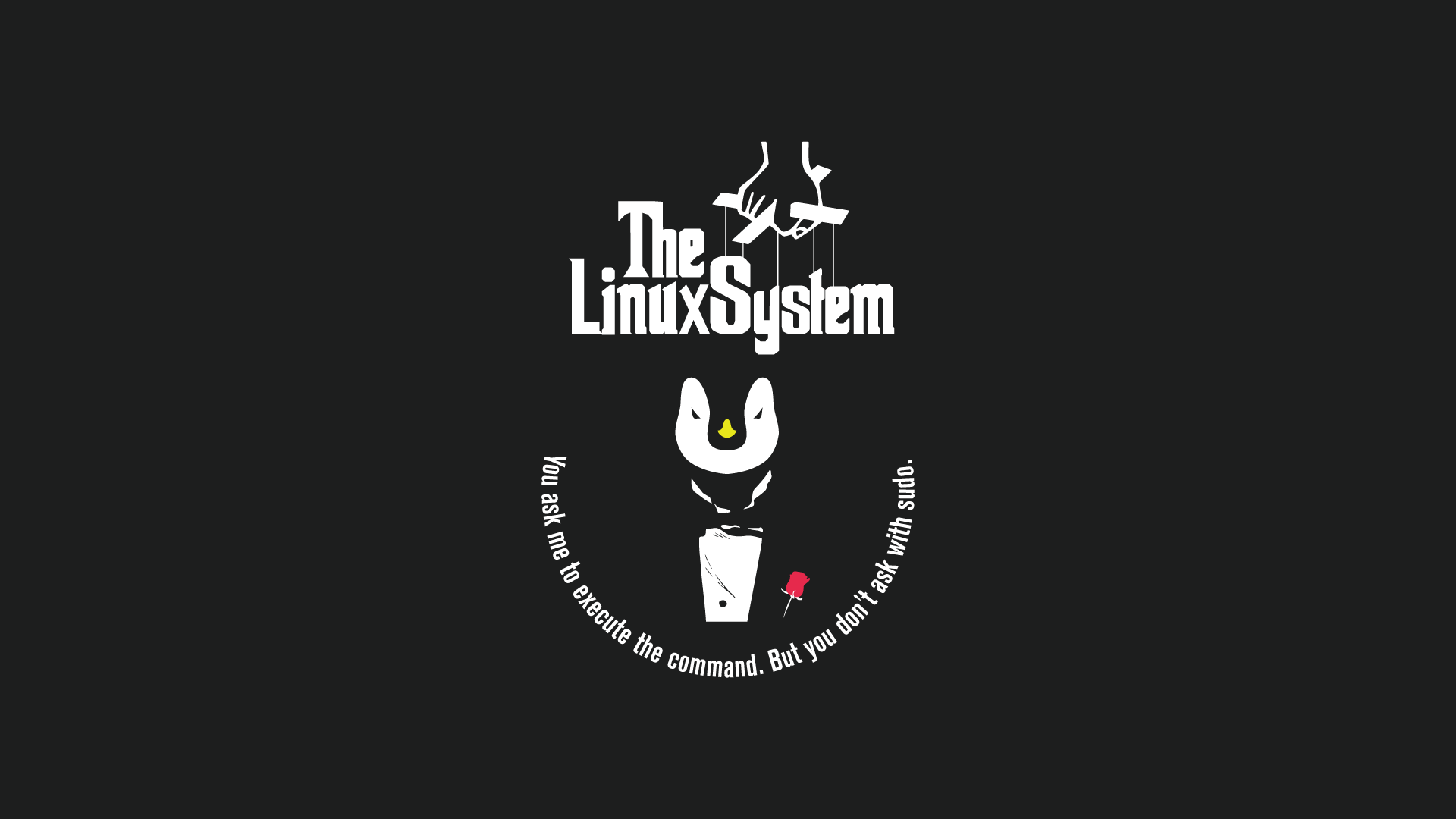 General 1920x1080 Linux Tux The Godfather humor operating system