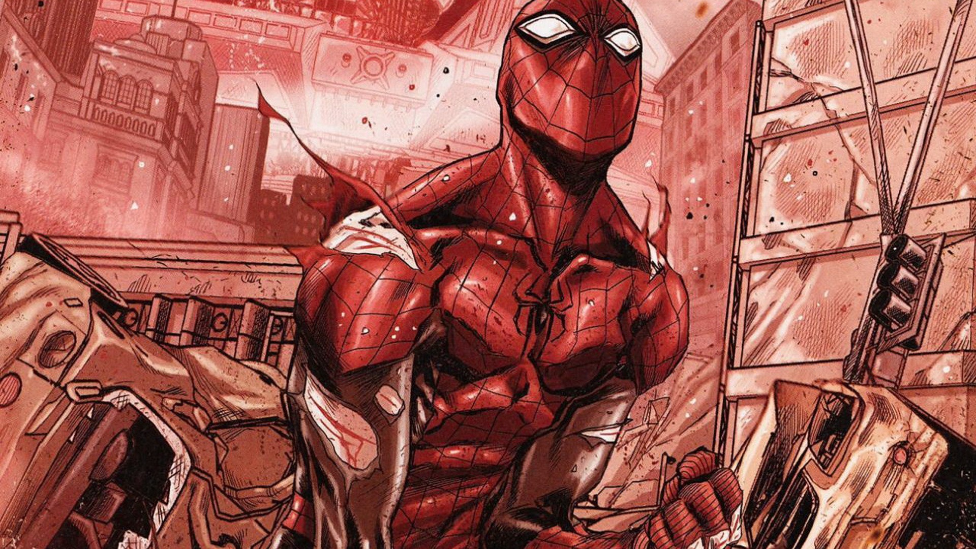 General 1920x1080 Marvel Comics Superior Spider-Man Spider-Man comics red superhero