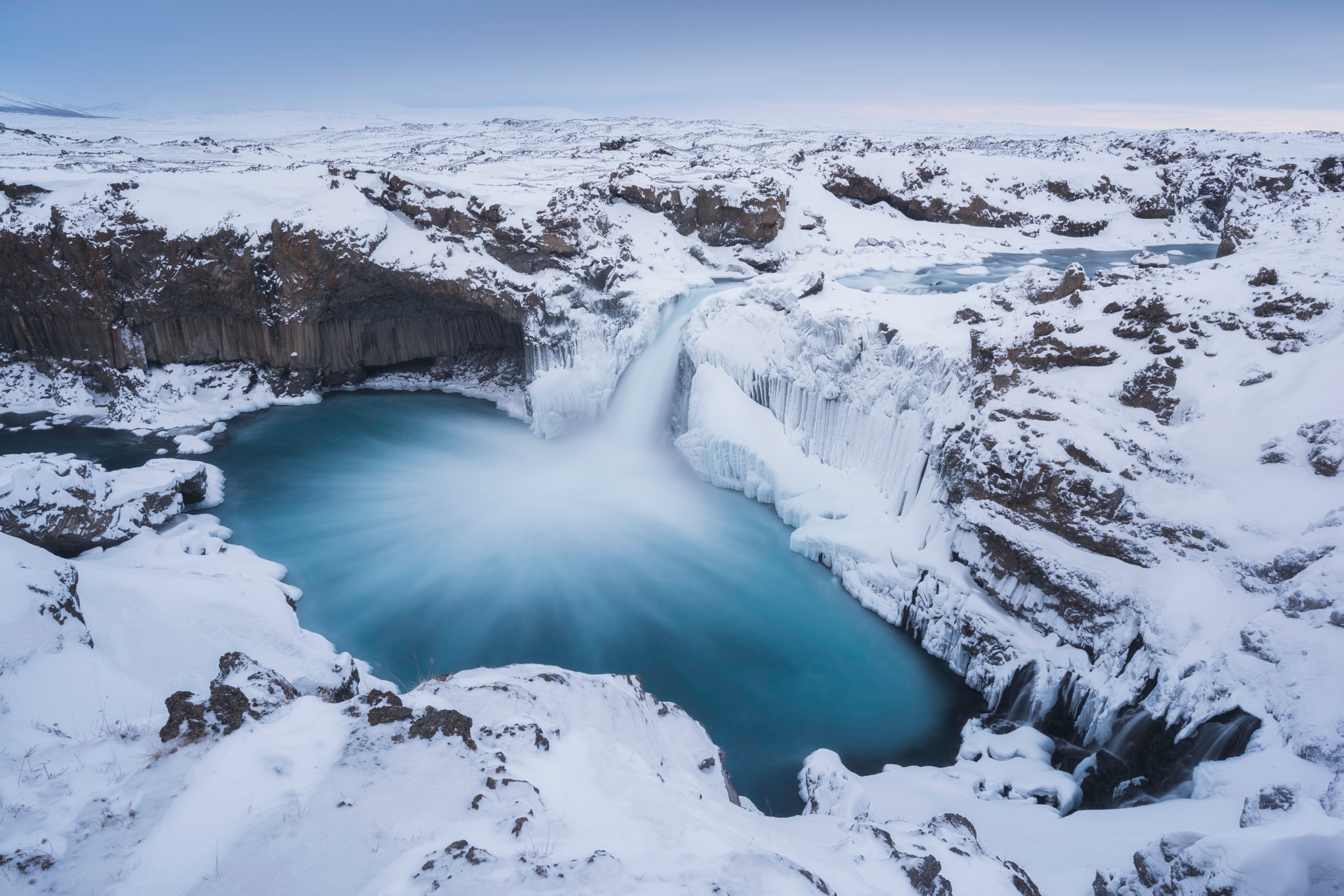 General 2048x1366 Iceland 500px nature snow ice water waterfall