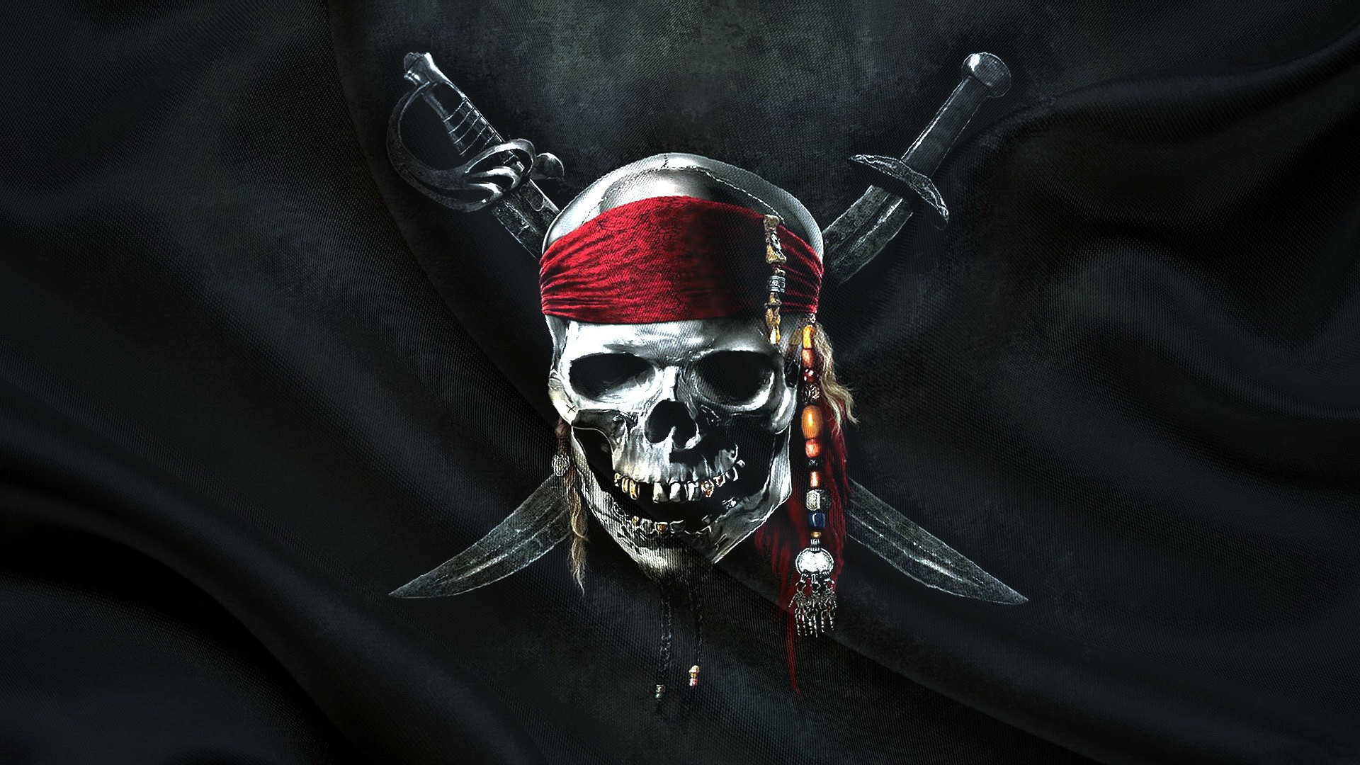 General 1920x1080 Jolly Roger pirates flag artwork digital art minimalism simple background sword skull bandeau top teeth