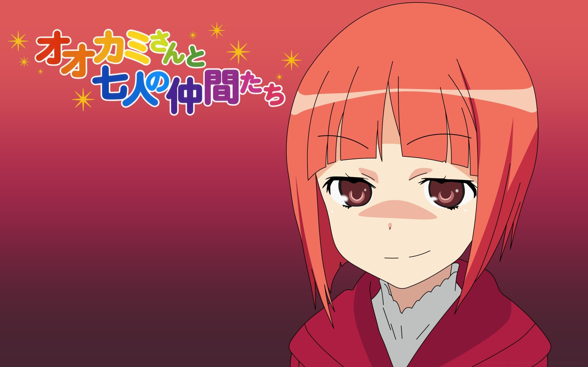Anime 1920x1200 Ookami-san to Shichinin no Nakama-tachi anime girls Akai Ringo