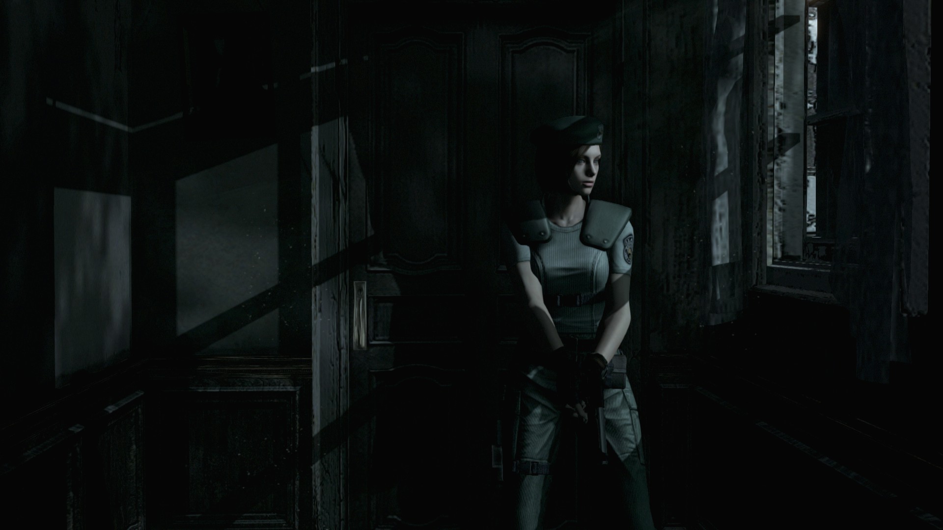 General 1920x1080 Resident Evil Jill Valentine spencer mansion Steam (software) Video Game Horror video game girls screen shot video game characters Resident Evil HD Remaster
