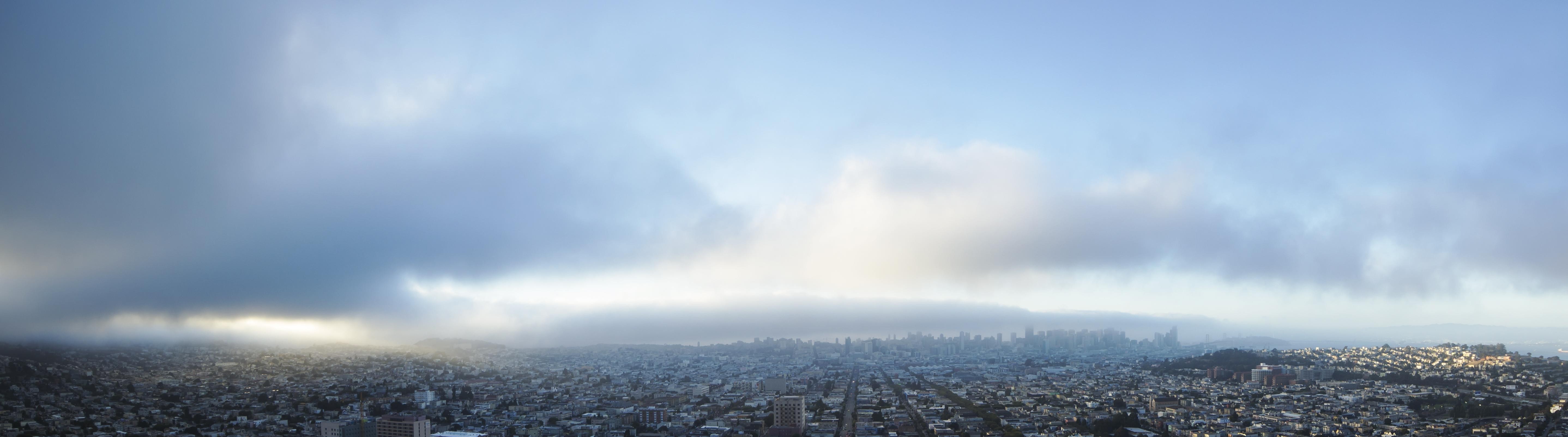 General 5752x1604 San Francisco mist cityscape USA