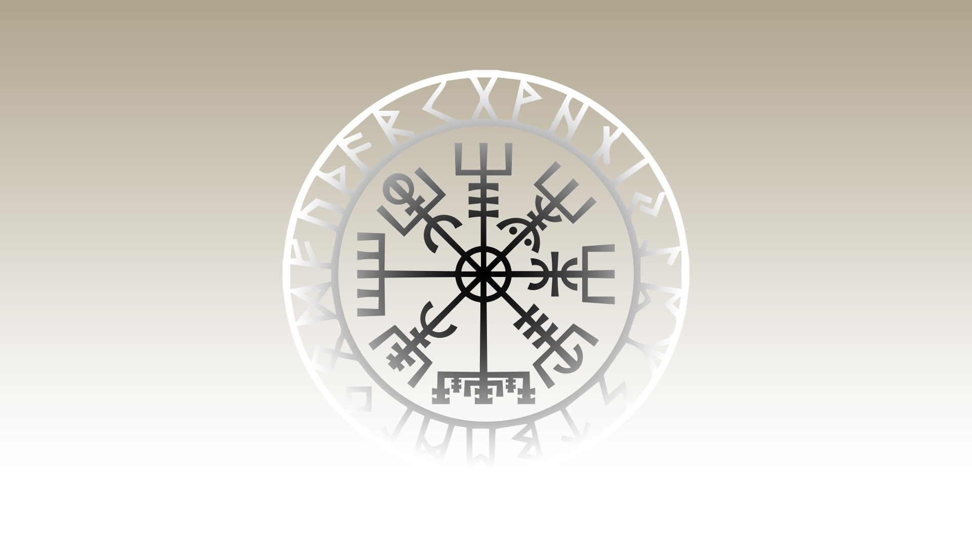 General 1920x1080 Vikings minimalism runes simple background