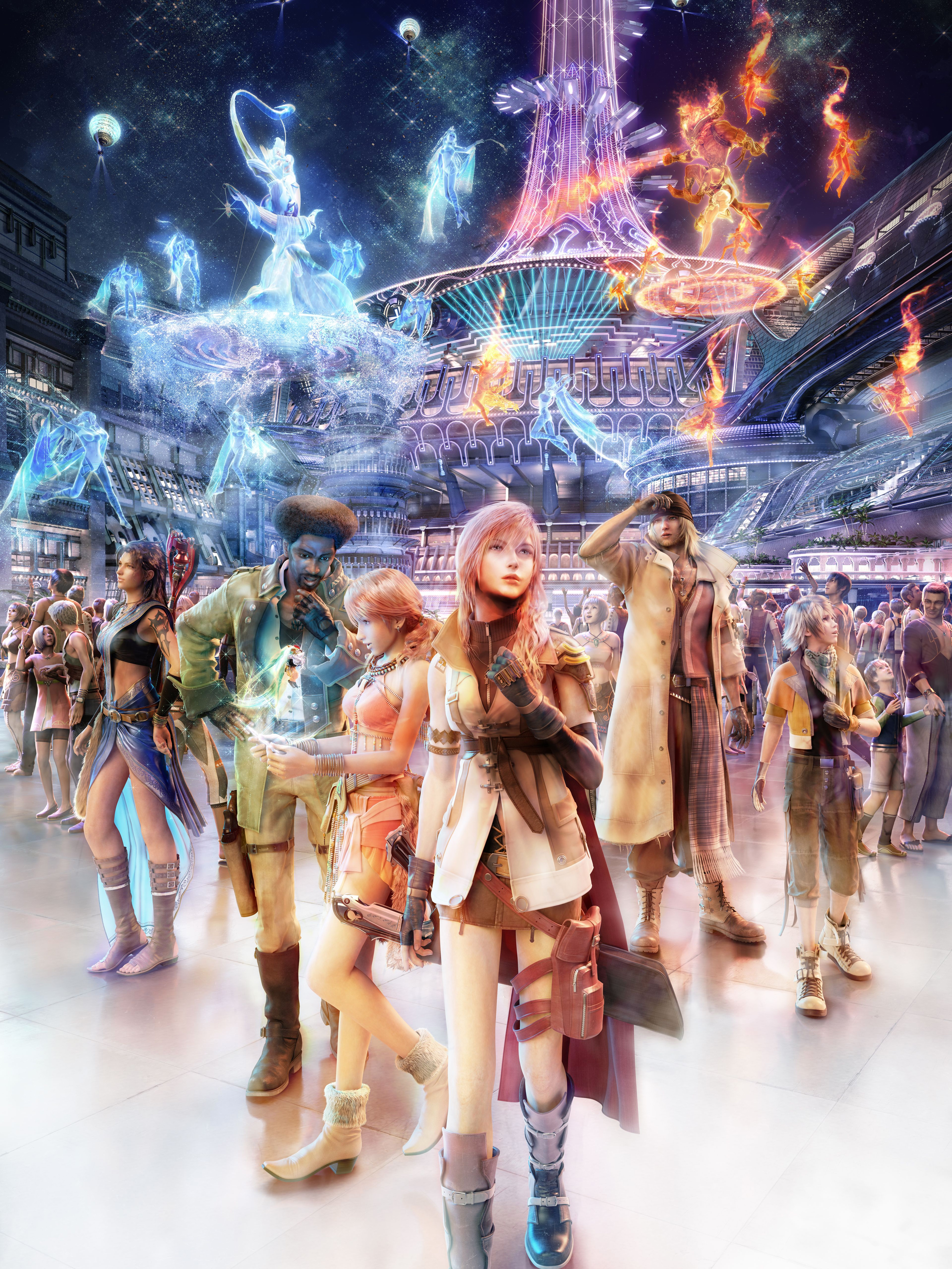 General 3900x5200 Final Fantasy XIII Oerba Yun Fang Sazh Katzroy Oerba Dia Vanille Claire Farron Snow Villiers Hope Estheim portrait display video games video game characters looking up