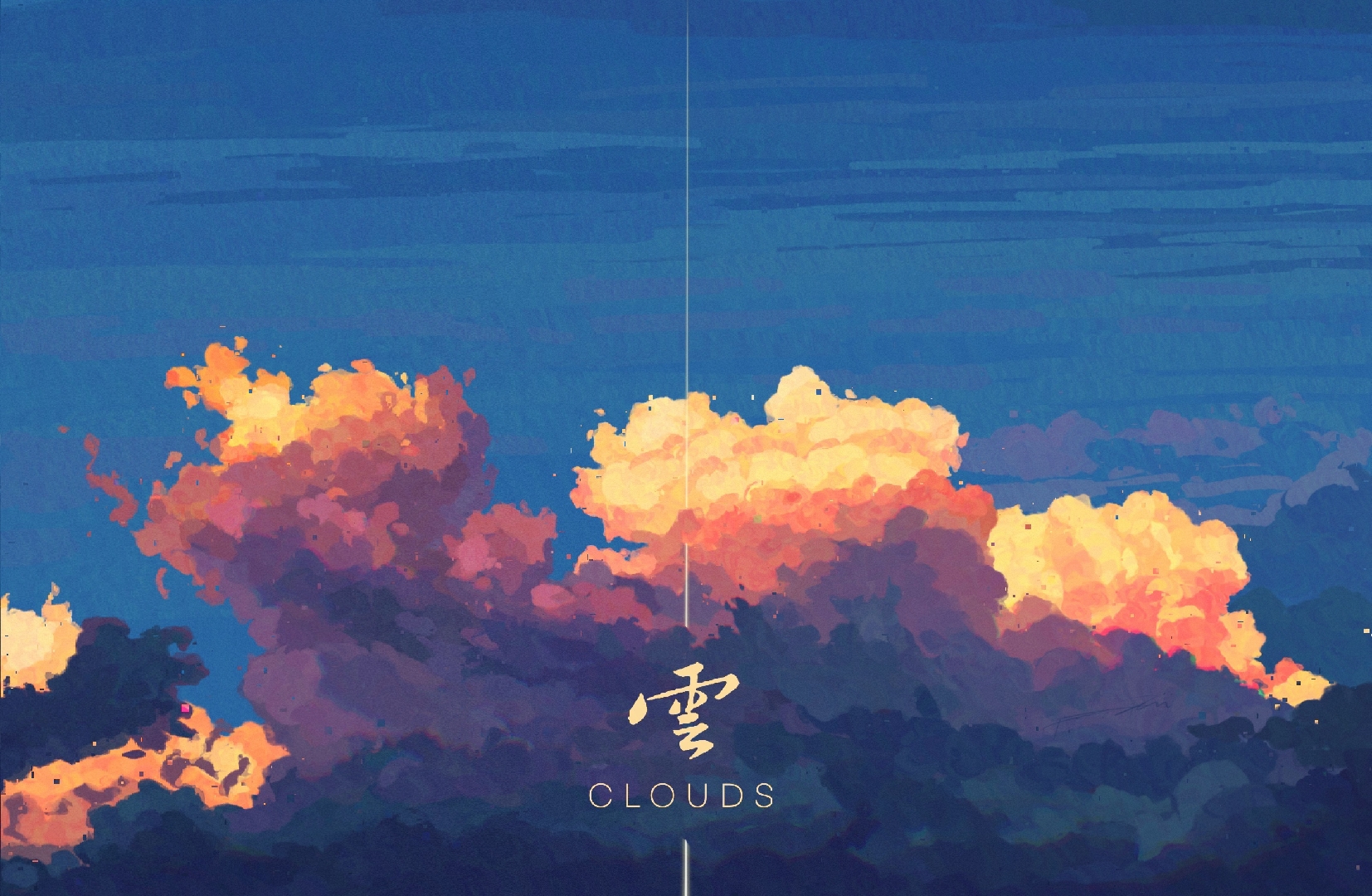 General 1654x1080 clouds sky kanji