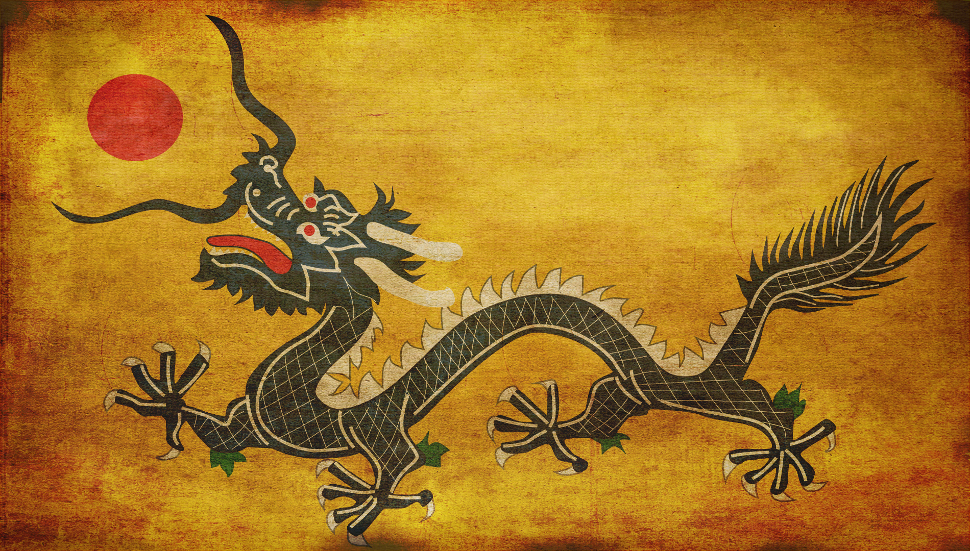 General 1900x1080 Qing Dynasty China Chinese dragon digital art