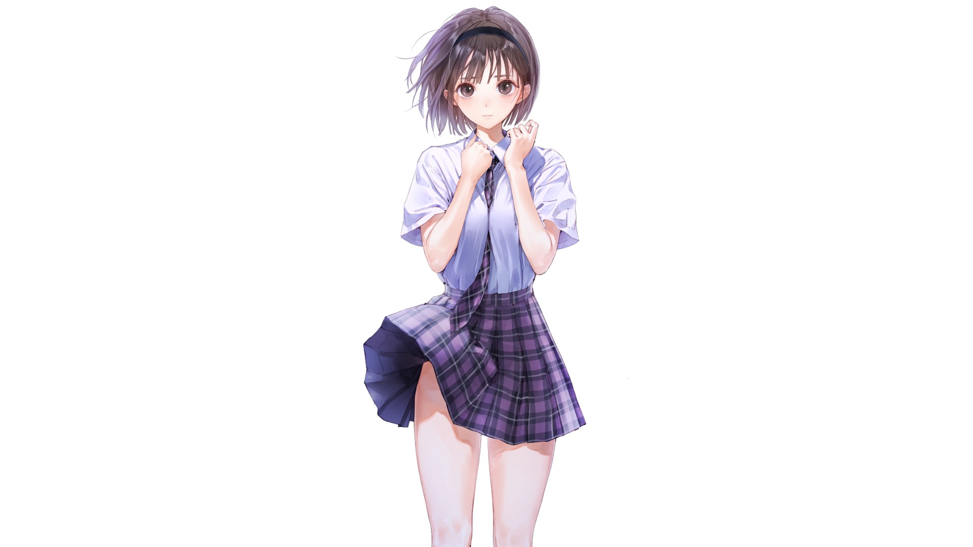 Anime 1920x1080 Hoshizaki Ao blue reflection anime anime girls school uniform schoolgirl