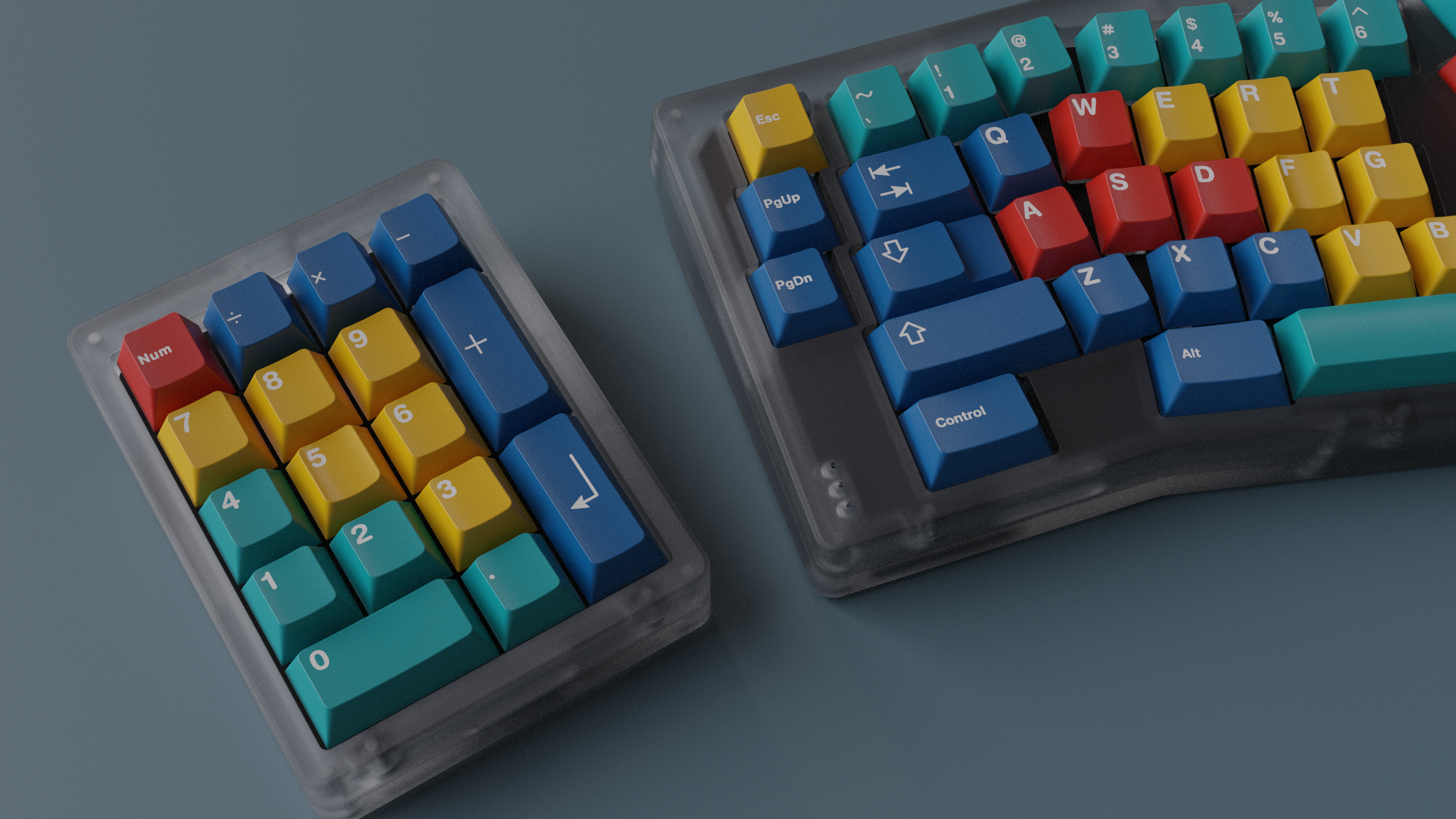 General 2560x1440 keyboards qwerty technology table keycap prototypes simple background closeup