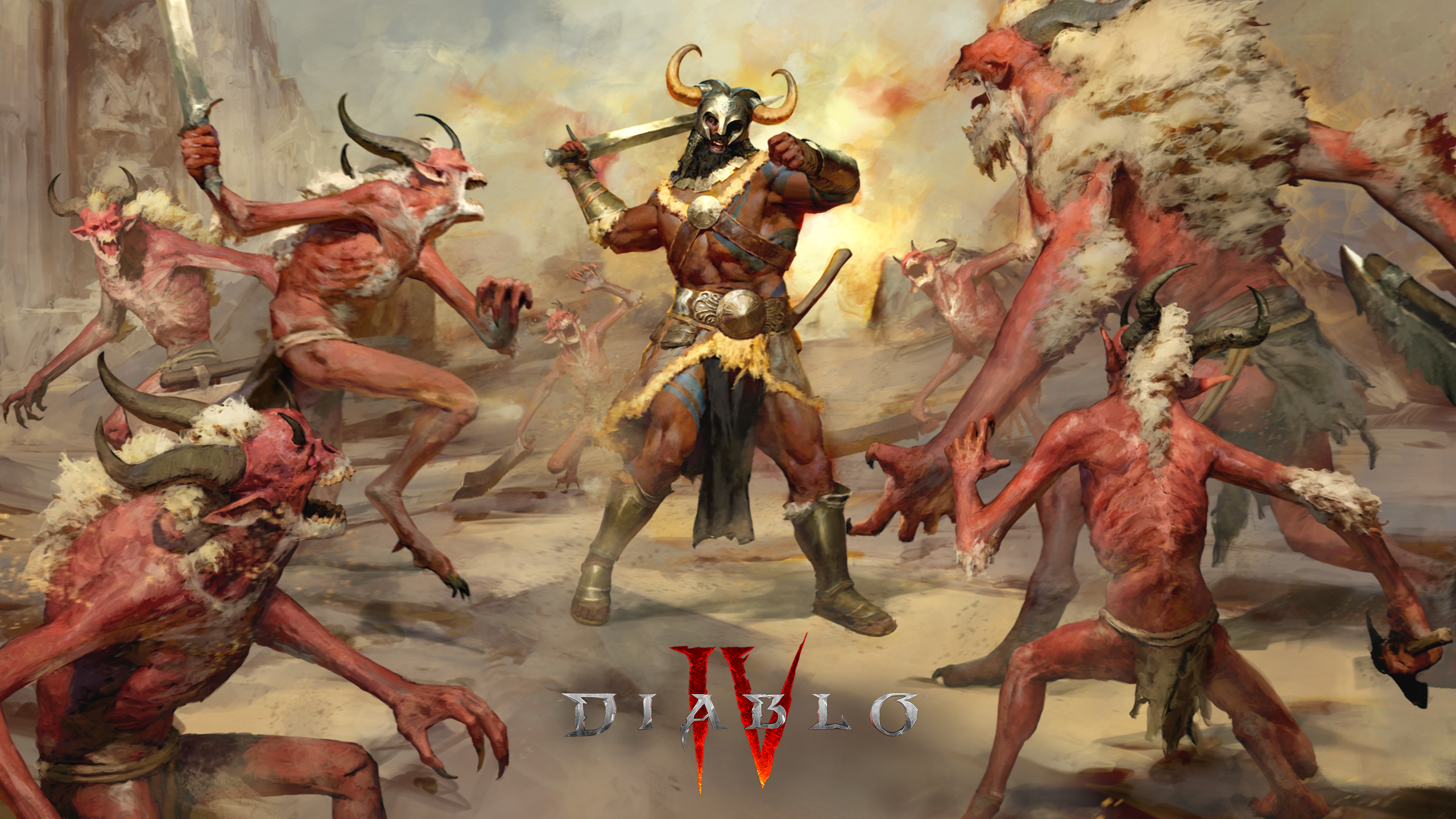 General 2560x1440 Diablo IV Diablo video game art Blizzard Entertainment video game characters video games horns video game creatures