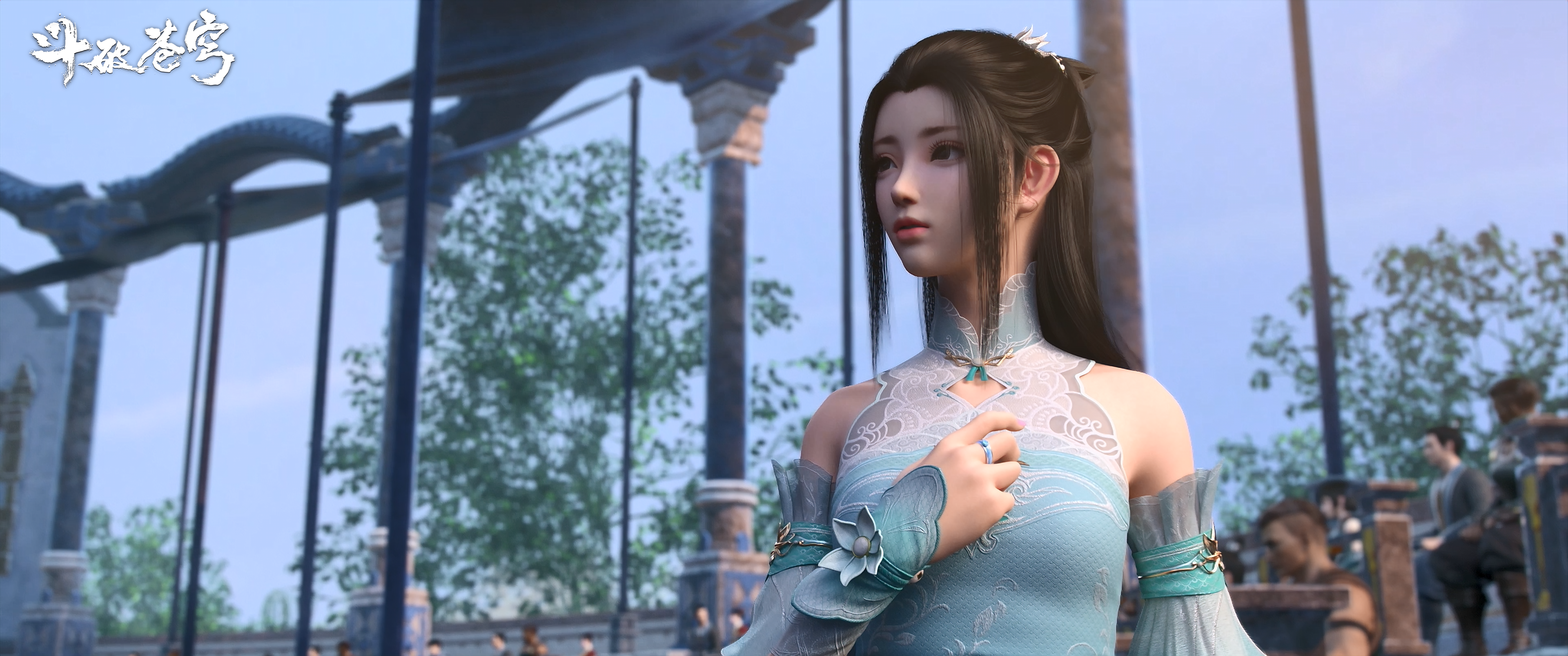 General 3840x1608 Battle Through the Heavens Xiao xun er Asian women dress looking away long hair CGI 斗破苍穹（zh）