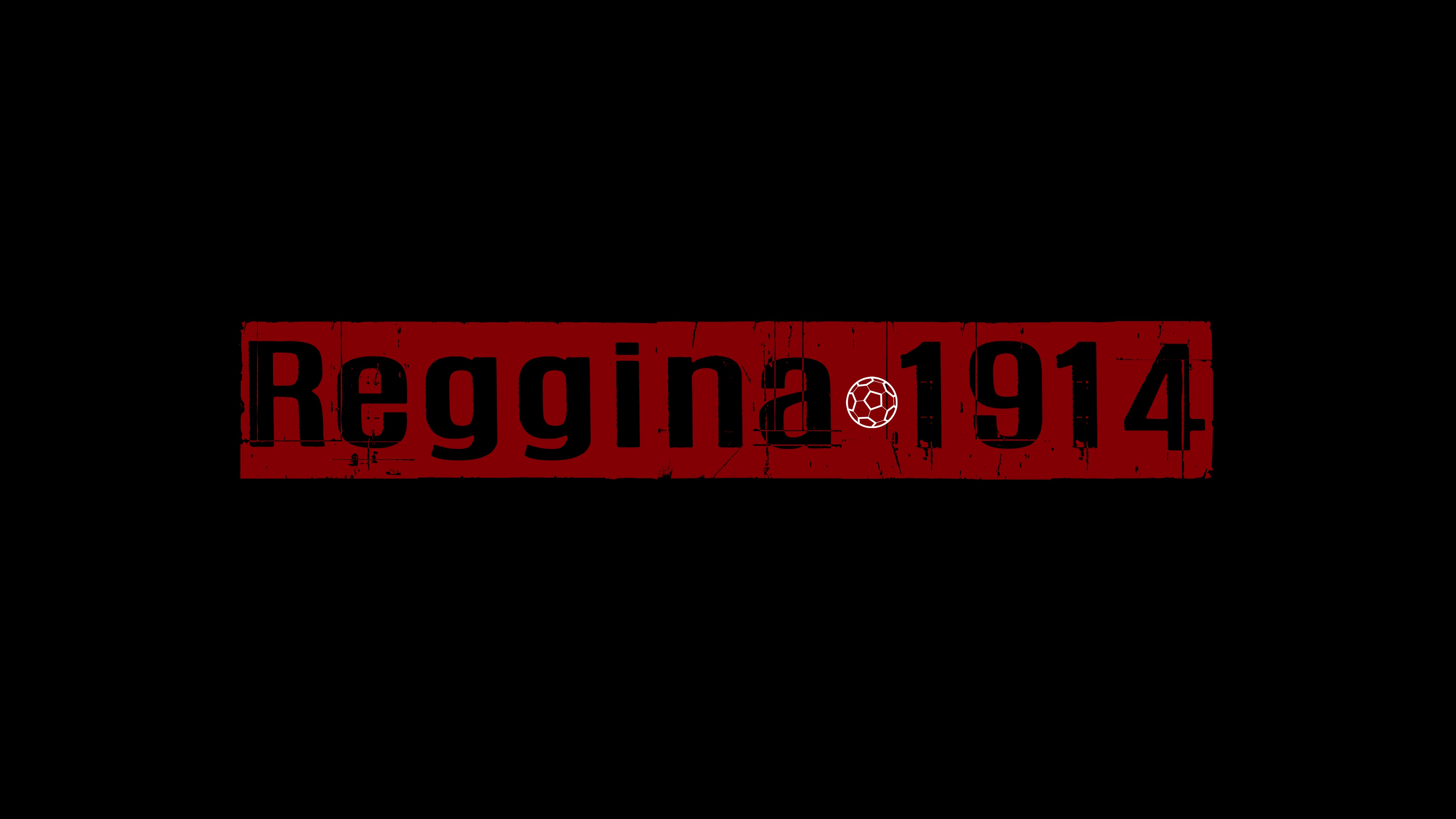General 3840x2160 Reggina 1914 Reggio di Calabria Calabria soccer Italy logo black background simple background minimalism