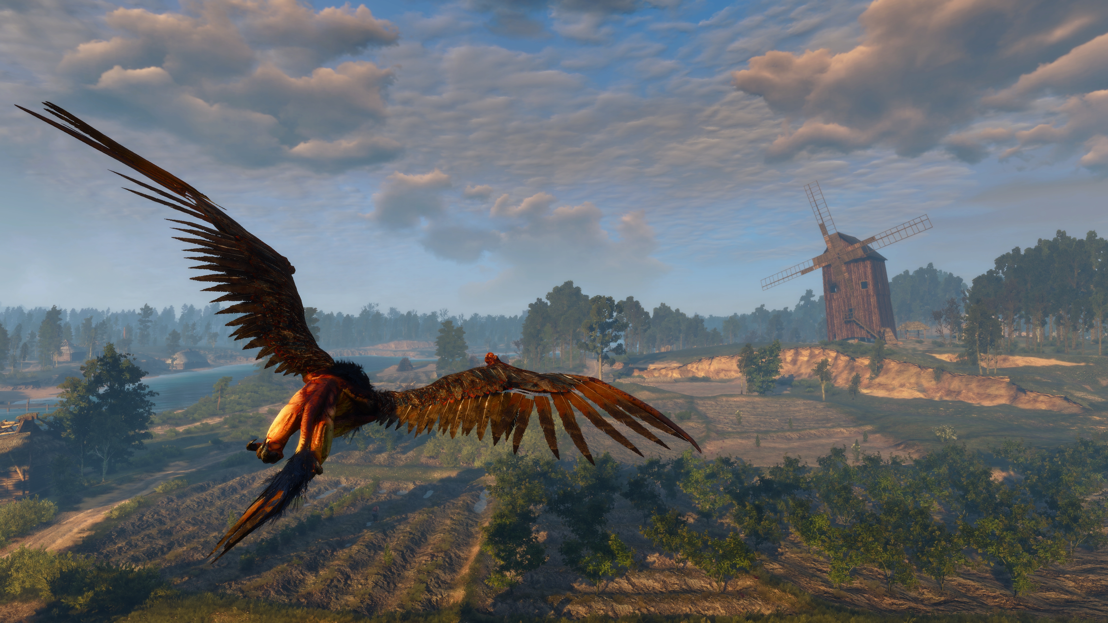 General 3840x2160 The Witcher 3: Wild Hunt screen shot video games griffon The Witcher