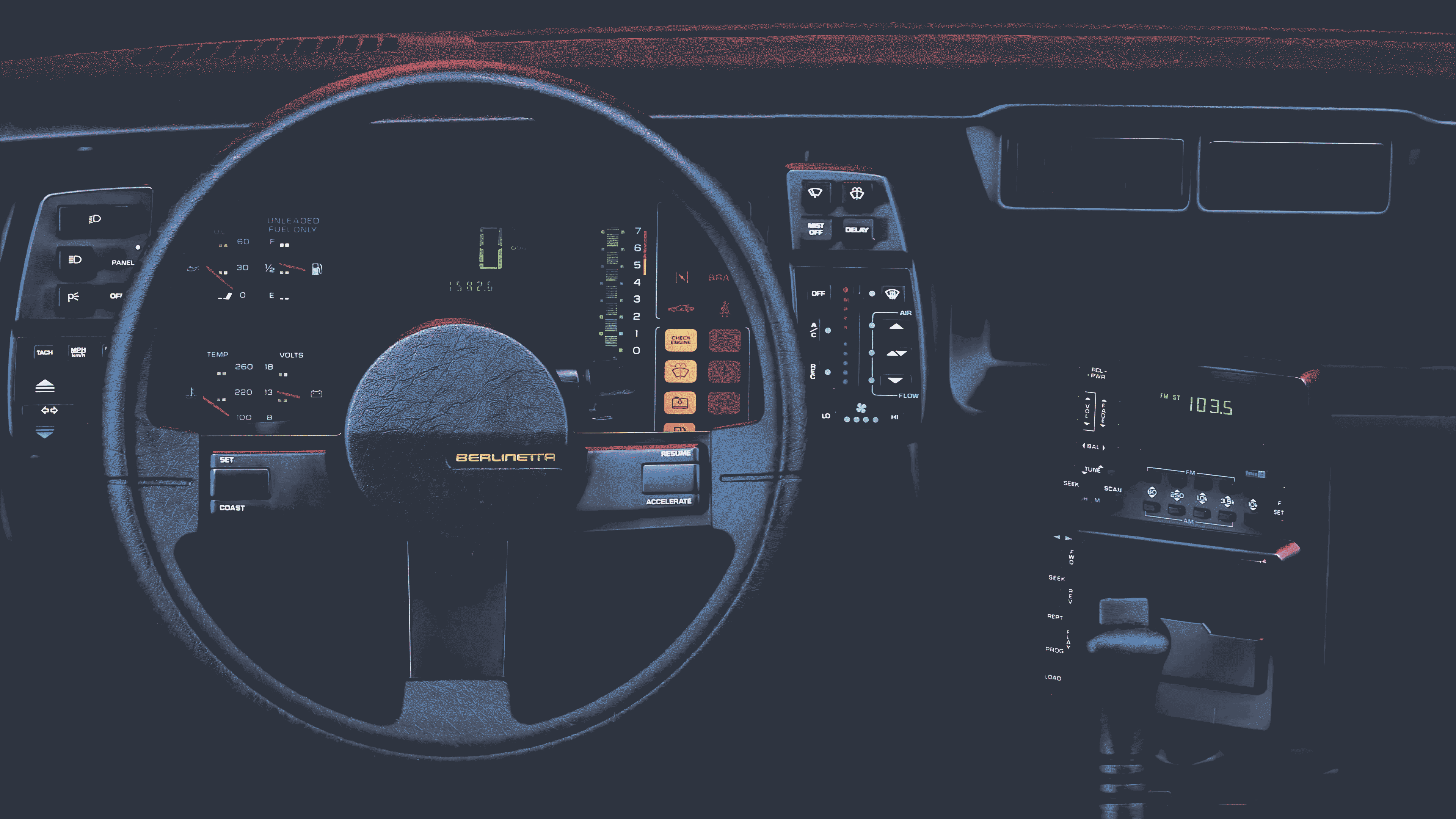 General 3840x2160 car interior steering wheel car interior vehicle Camaro Berlinetta Chevrolet Camaro numbers technology