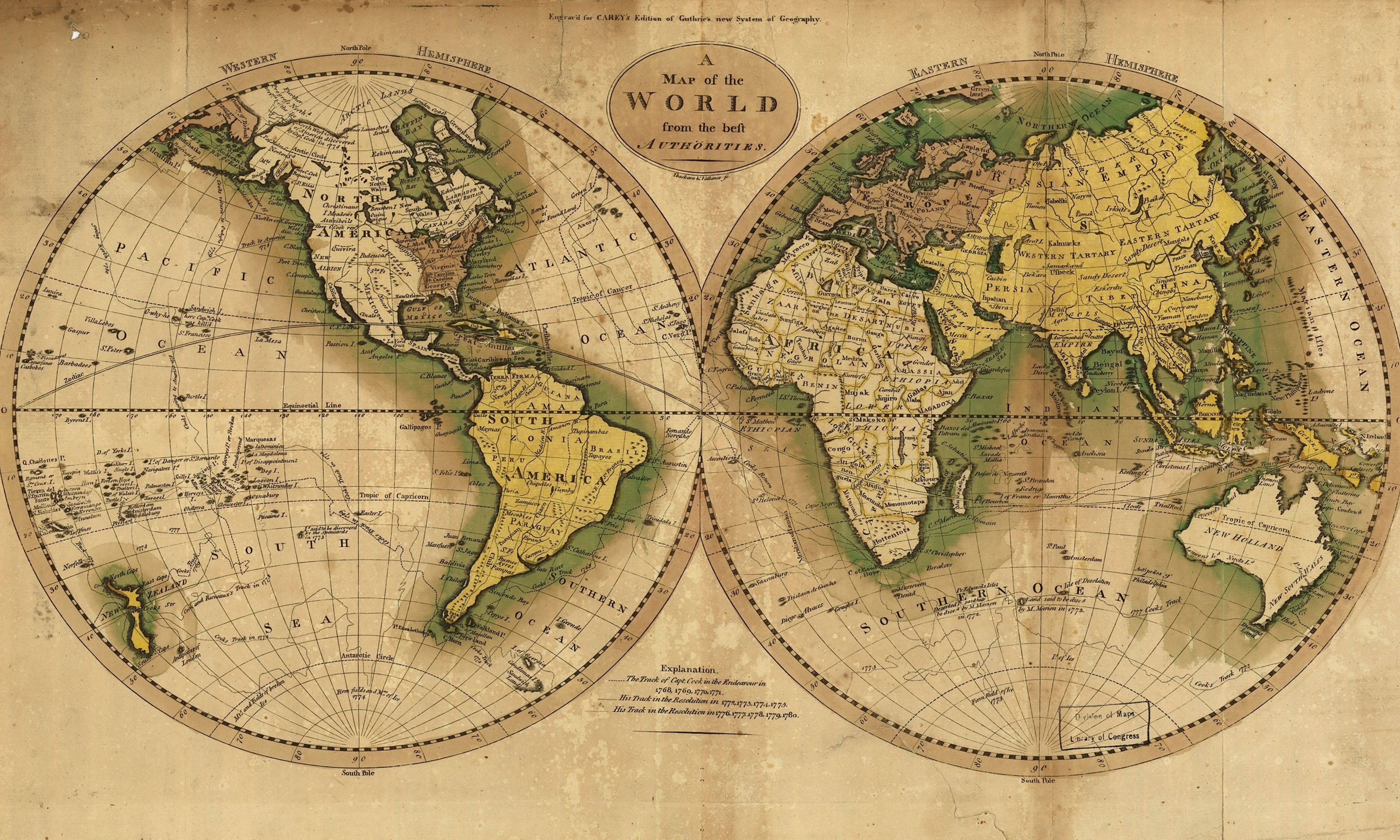 General 5000x3000 old map map world map continents infographics digital art