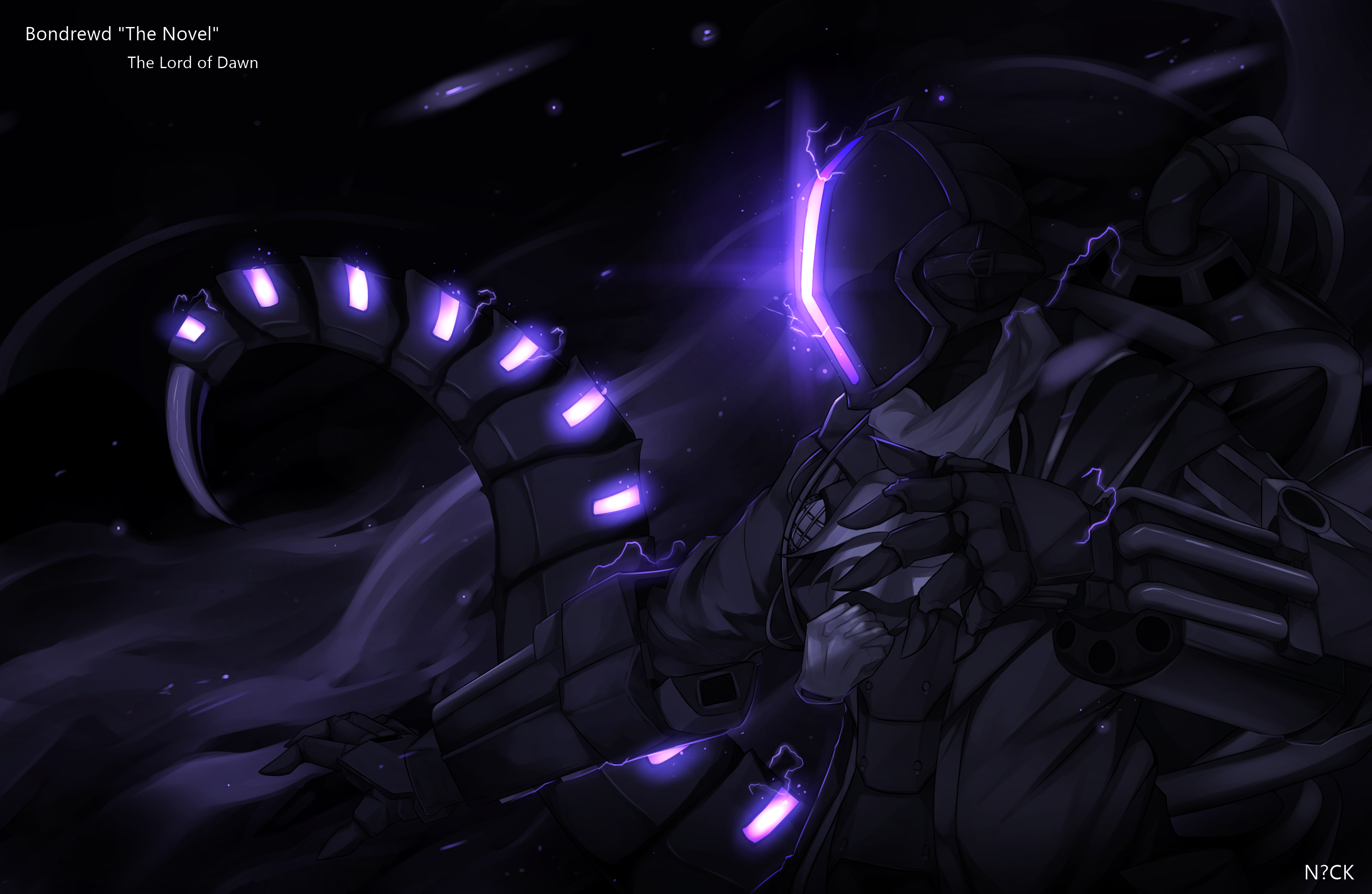 Anime 3200x2086 anime digital art Bondrewd (Made in Abyss) Made in Abyss science fiction purple signature
