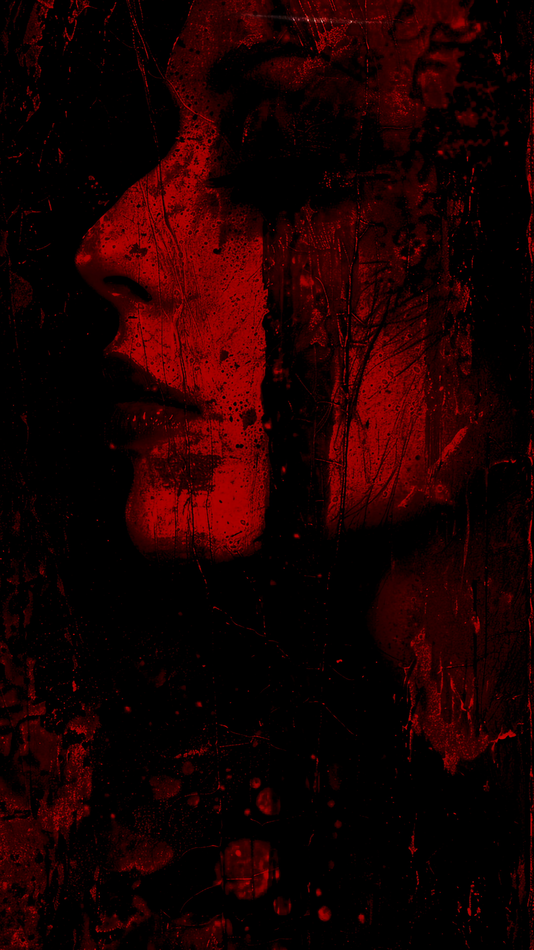 General 2160x3840 dark red background digital art