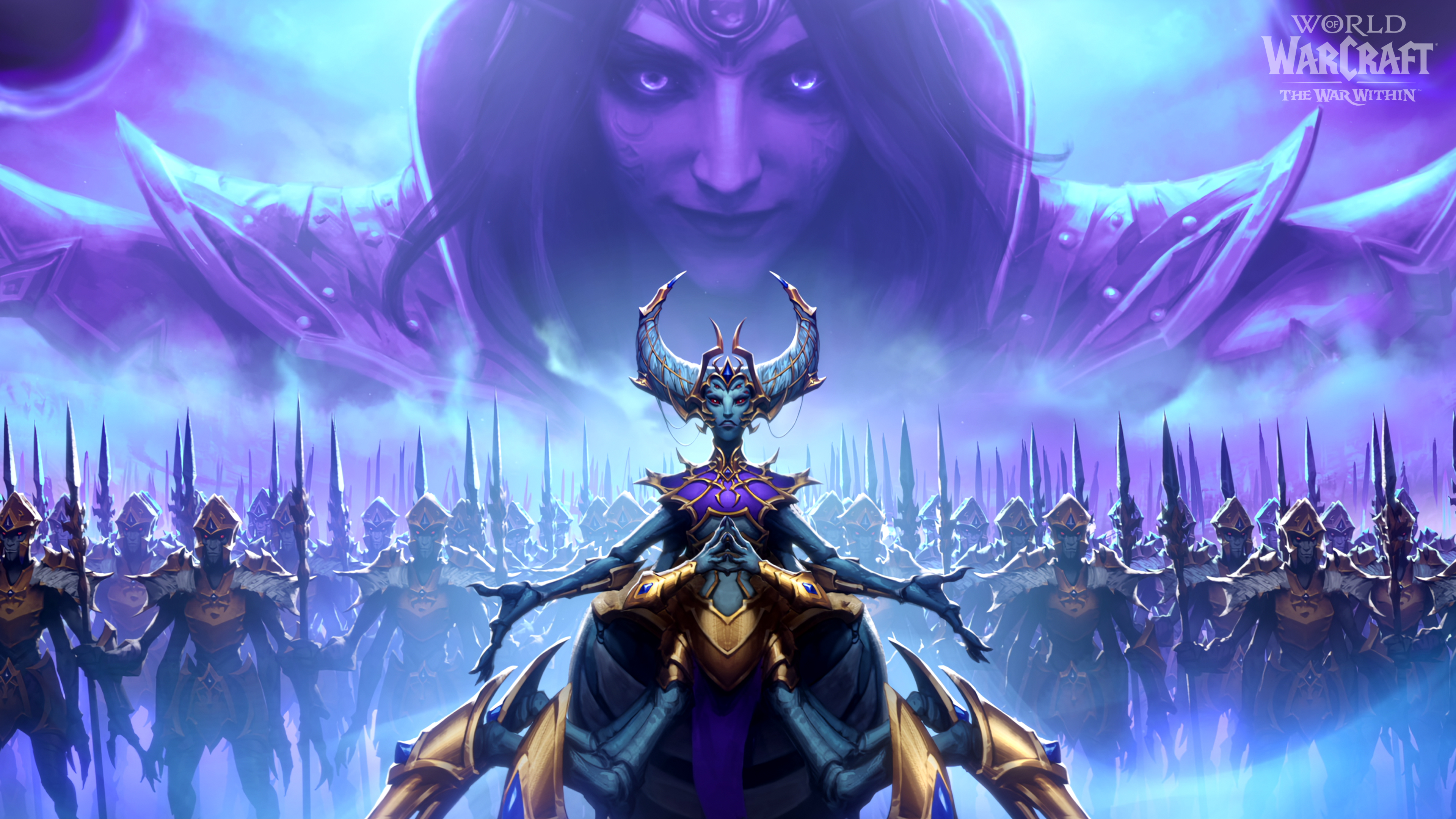 General 3840x2160 World of Warcraft : The War Within World of Warcraft Xal'atath Queen Ansurek digital art