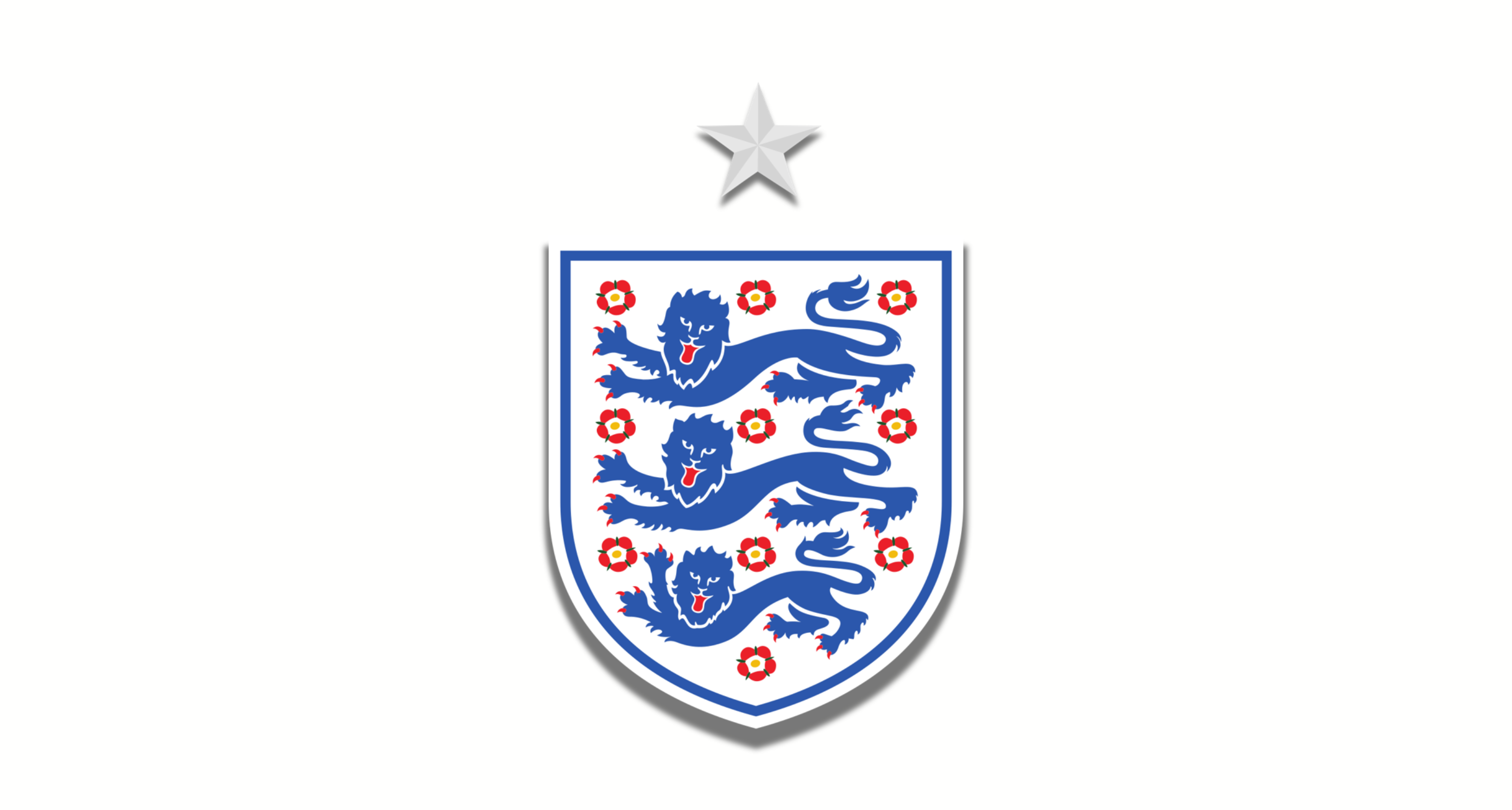 General 3024x1620 logo Football  soccer England simple background digital art