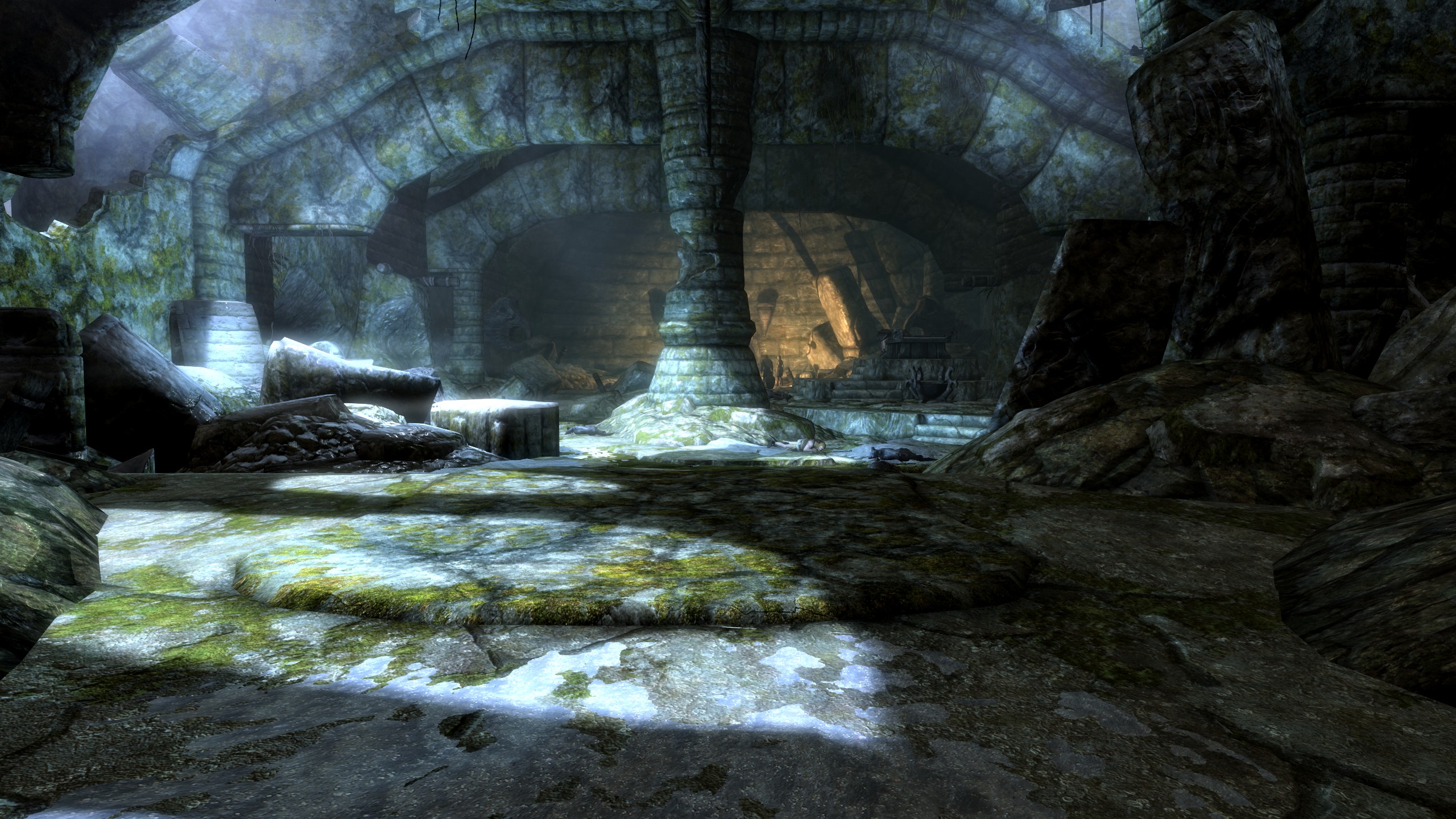 General 2560x1440 The Elder Scrolls V: Skyrim dungeon screen shot