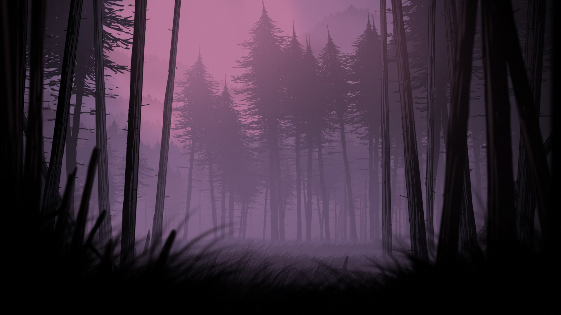General 1920x1080 Unforeseen Incidents forest drawing night nature