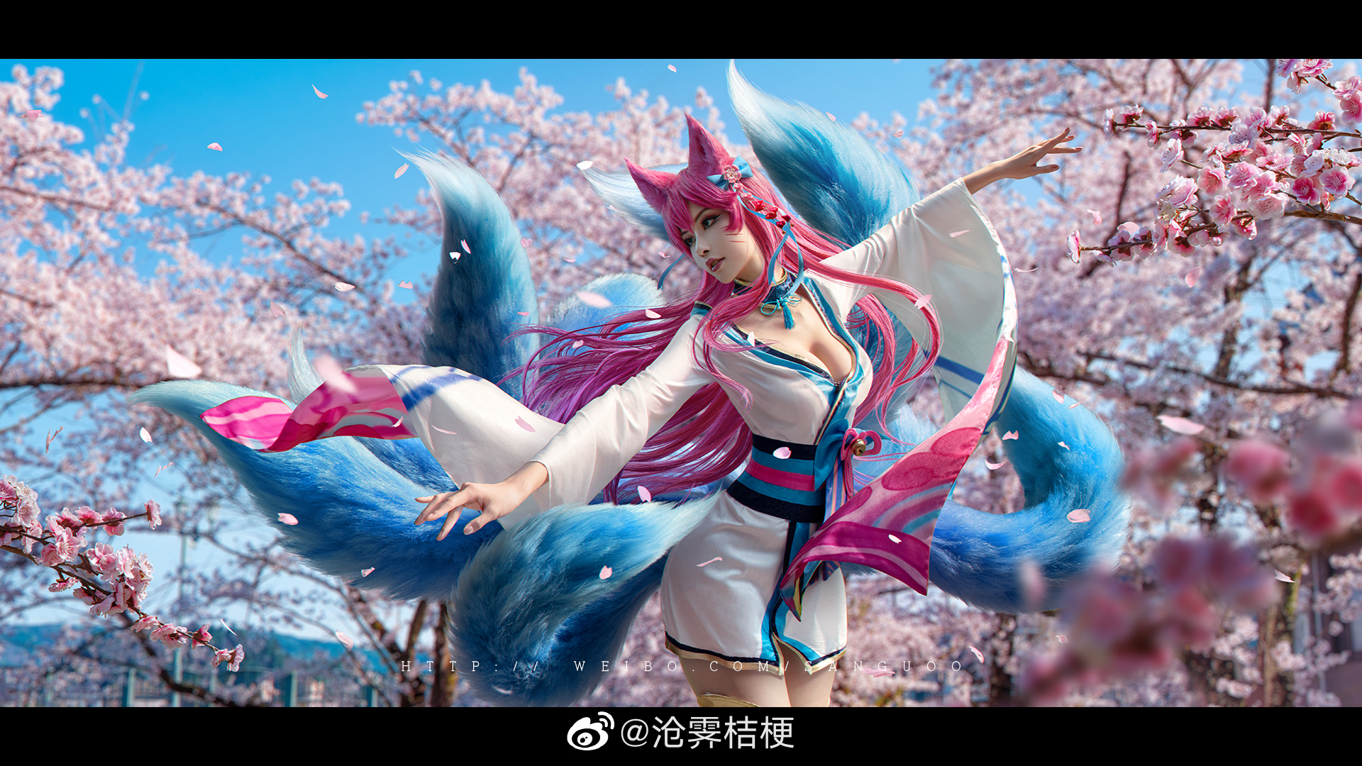 People 1920x1080 cosplay Asian women Ahri (League of Legends) League of Legends spirit blossom video game characters