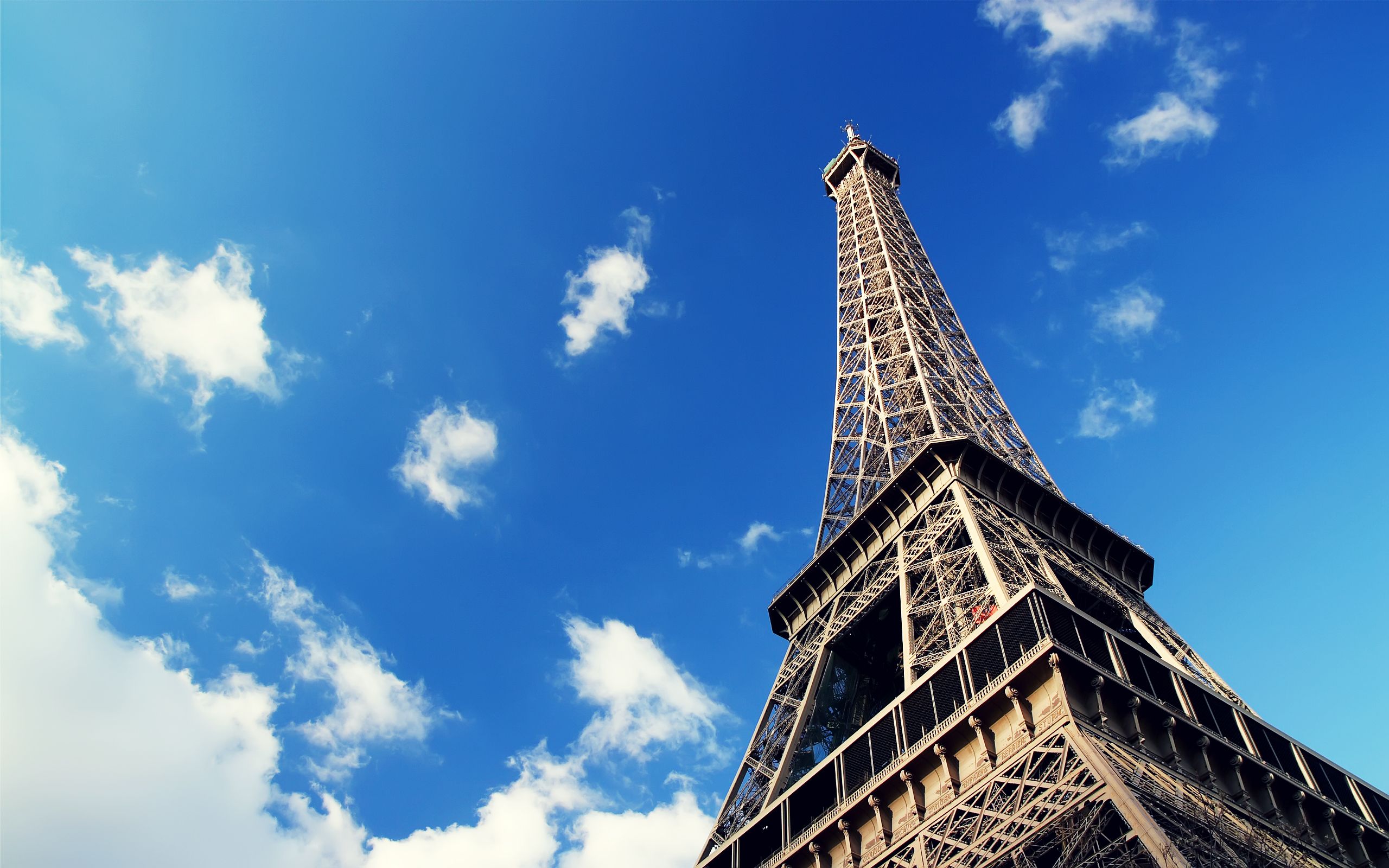 General 2560x1600 Paris Eiffel Tower sky clouds landmark France
