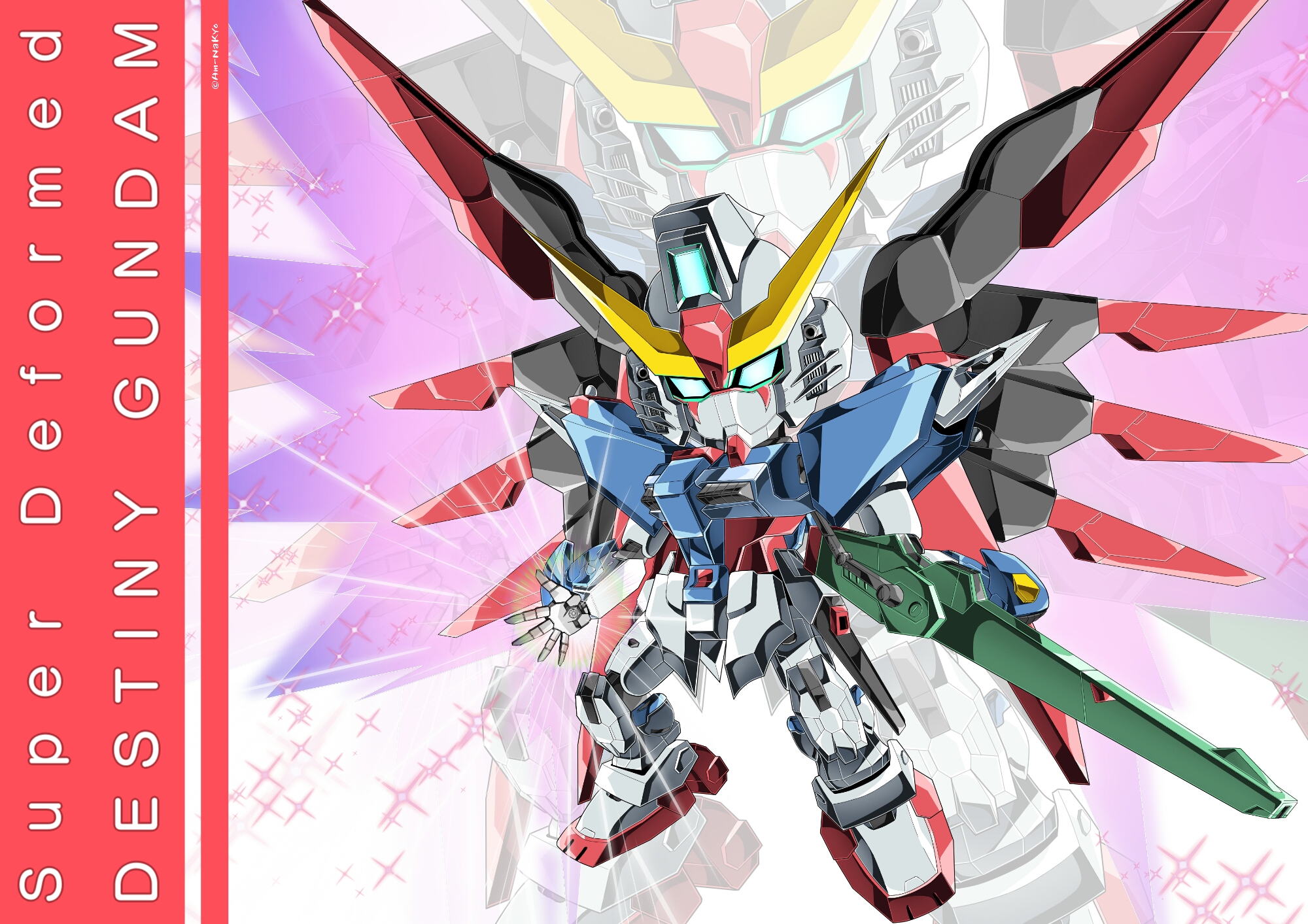 Anime 2000x1413 Super Robot Taisen Destiny Gundam Gundam Mobile Suit Gundam SEED Destiny anime mechs artwork digital art fan art