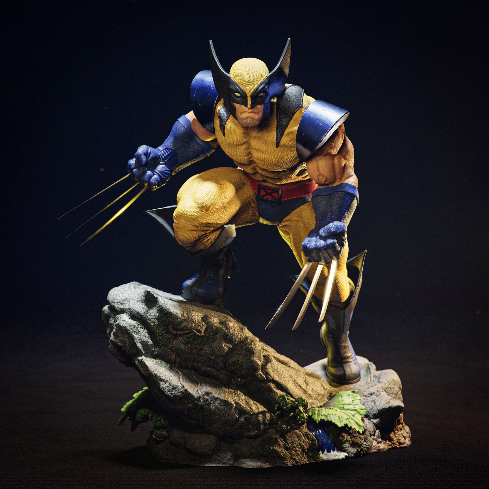 General 1920x1920 Lucas Coelho artwork X-Men Wolverine superhero Marvel Comics