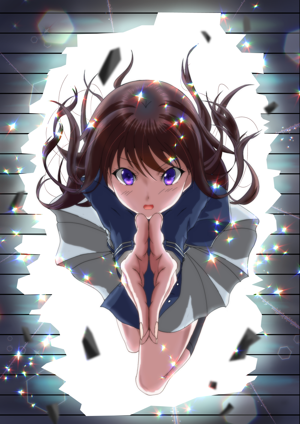 Anime 1000x1414 anime anime girls Lycoris Recoil Inoue Takina long hair black hair solo artwork digital art fan art