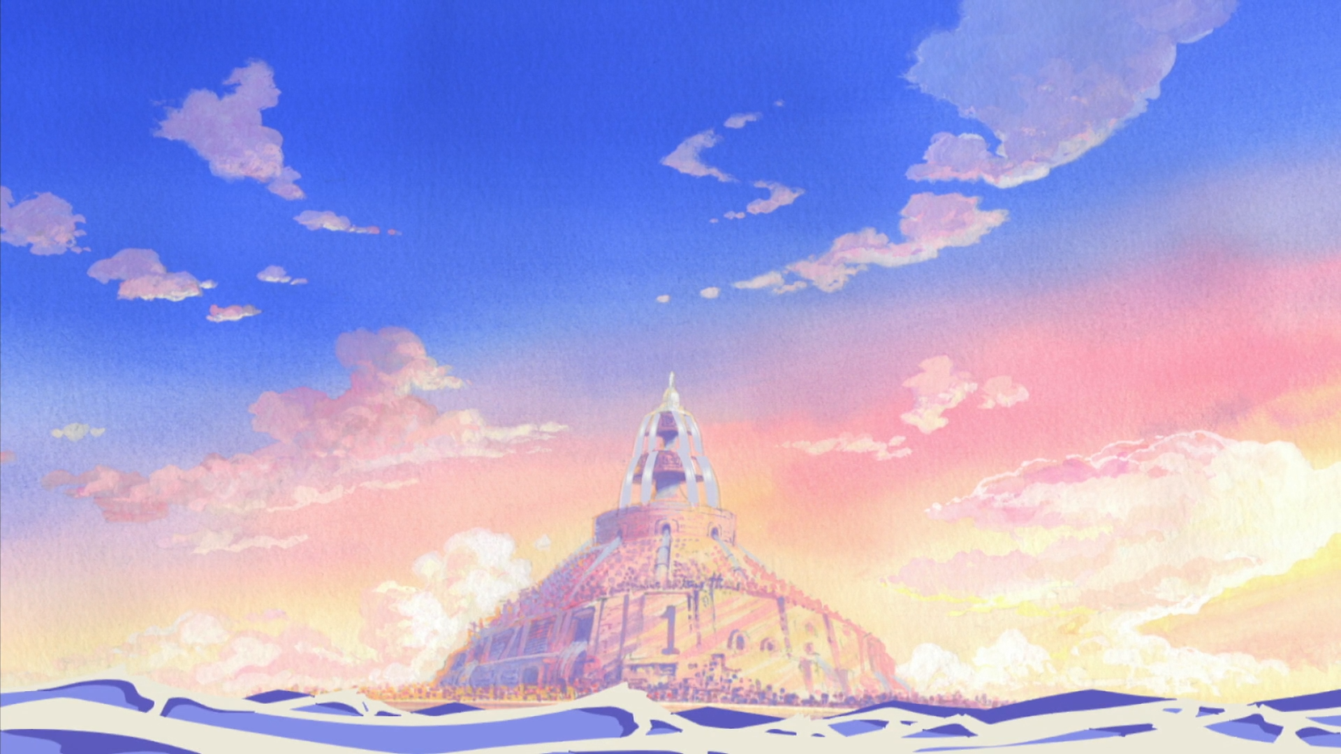 Anime 1920x1080 One Piece anime sea water clouds sky