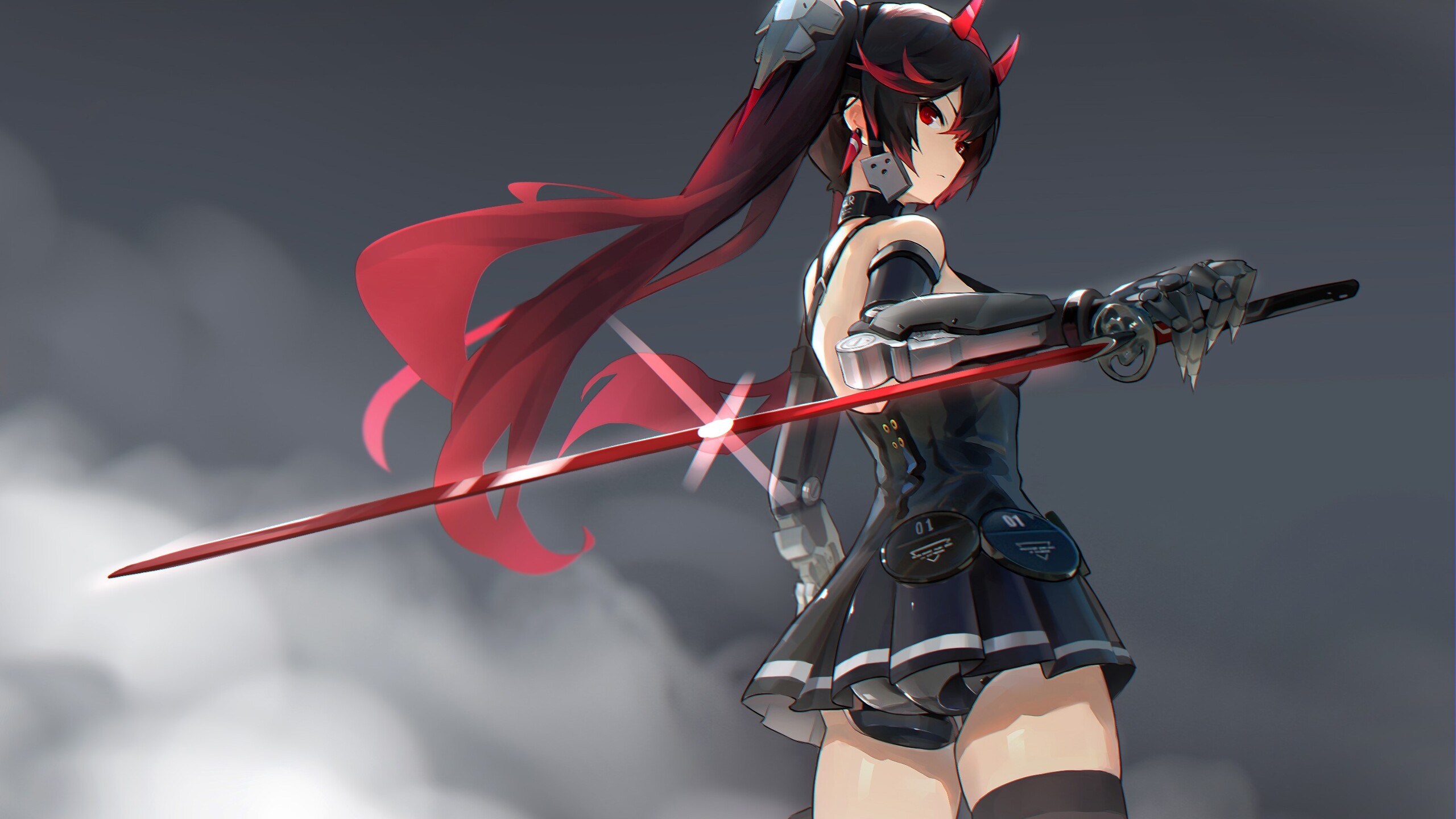Anime 2560x1440 Punishing: Gray Raven Lucia (Punishing Gray Raven) anime girls video game girls video game characters