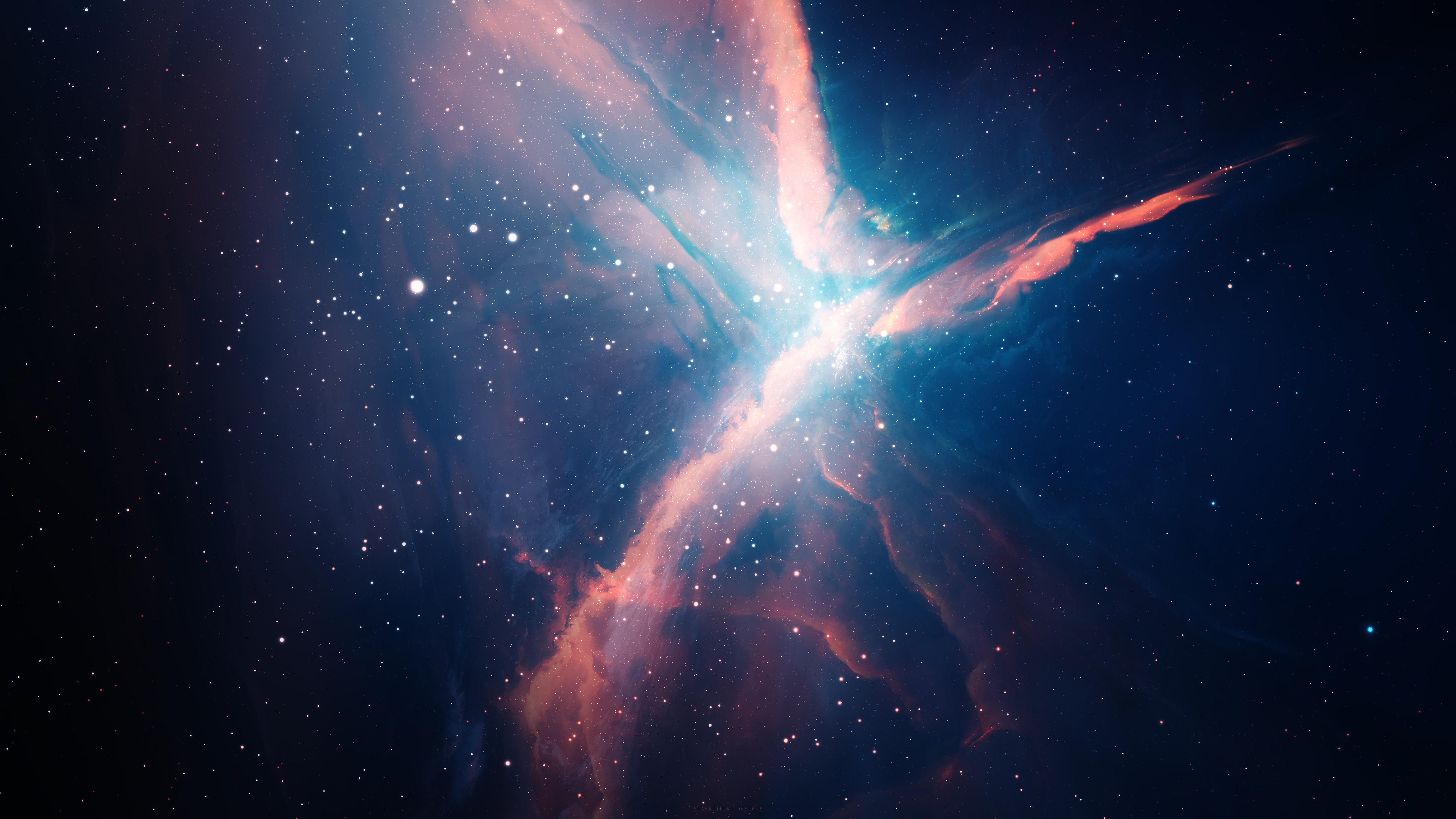 General 5120x2880 space Starkiteckt nebula universe stars