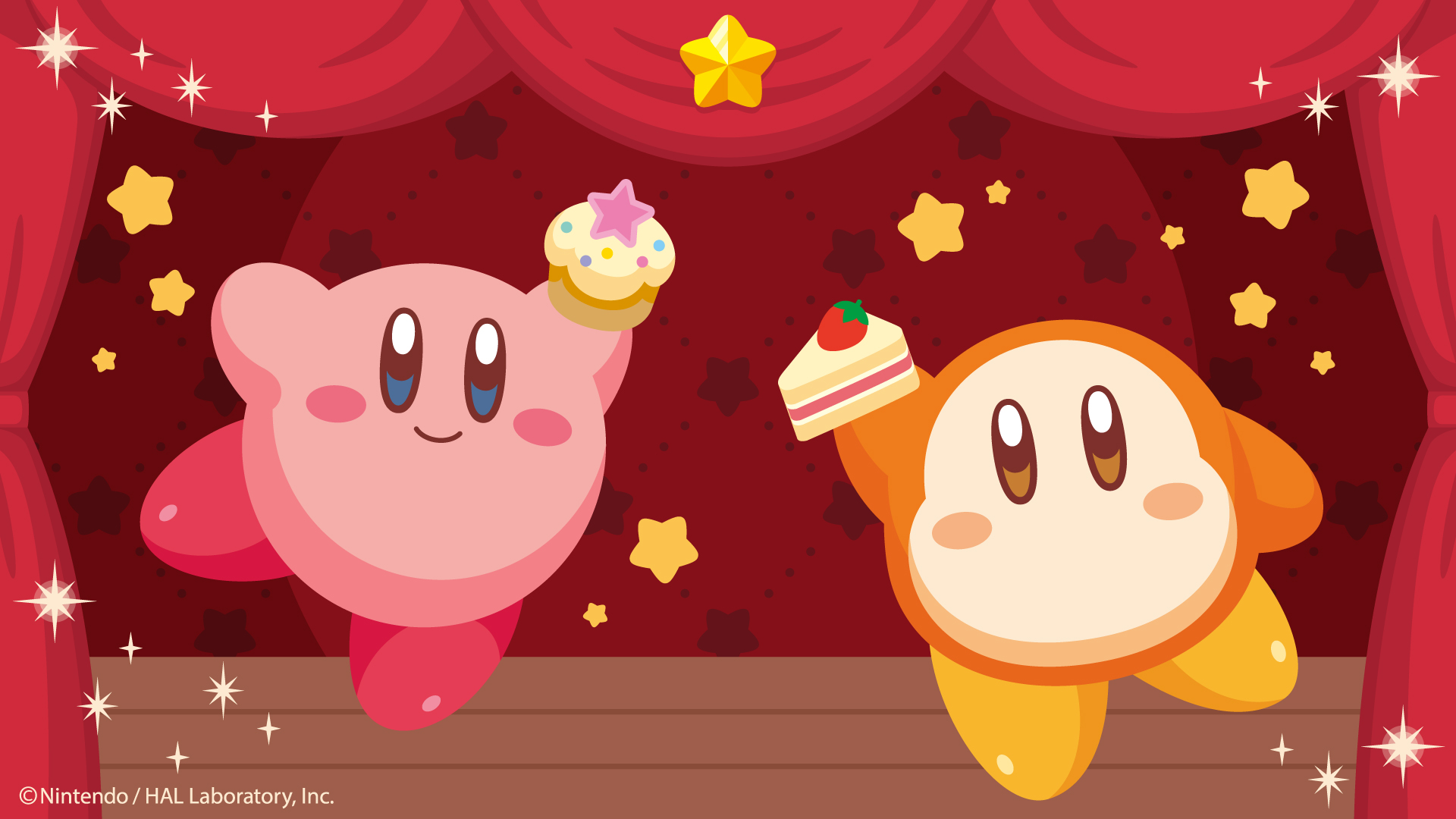 General 1920x1080 Kirby cupcakes cake sweets video game characters