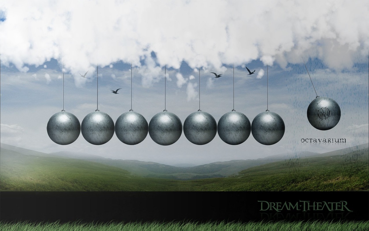 General 1280x800 Dream Theater music band clouds birds cover art album covers