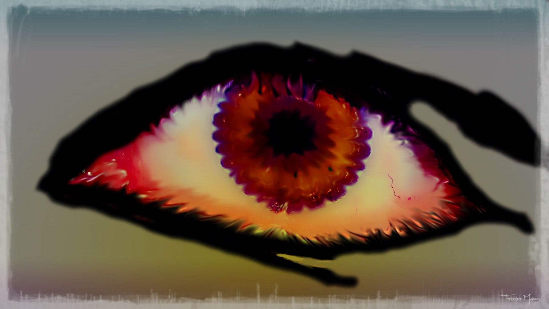 General 1920x1080 painting eyes artwork