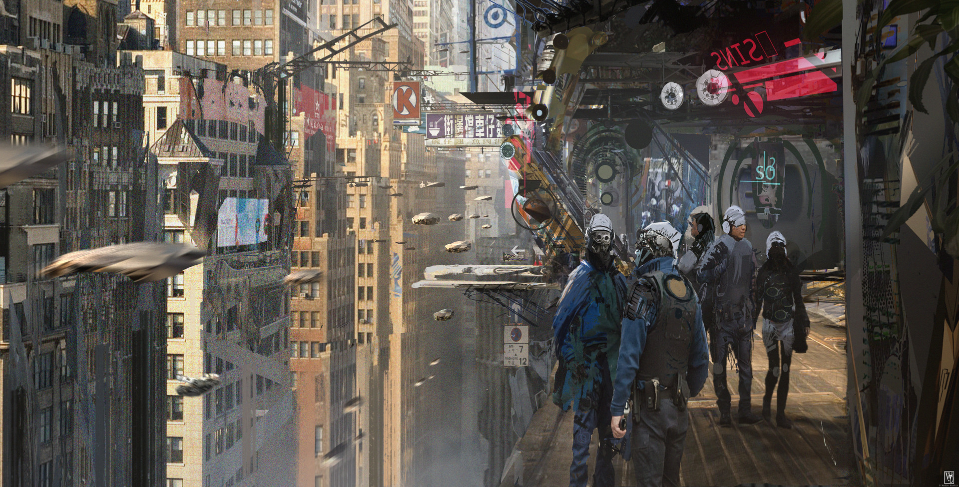 General 1920x975 cyberpunk science fiction digital art futuristic futuristic city artwork cityscape
