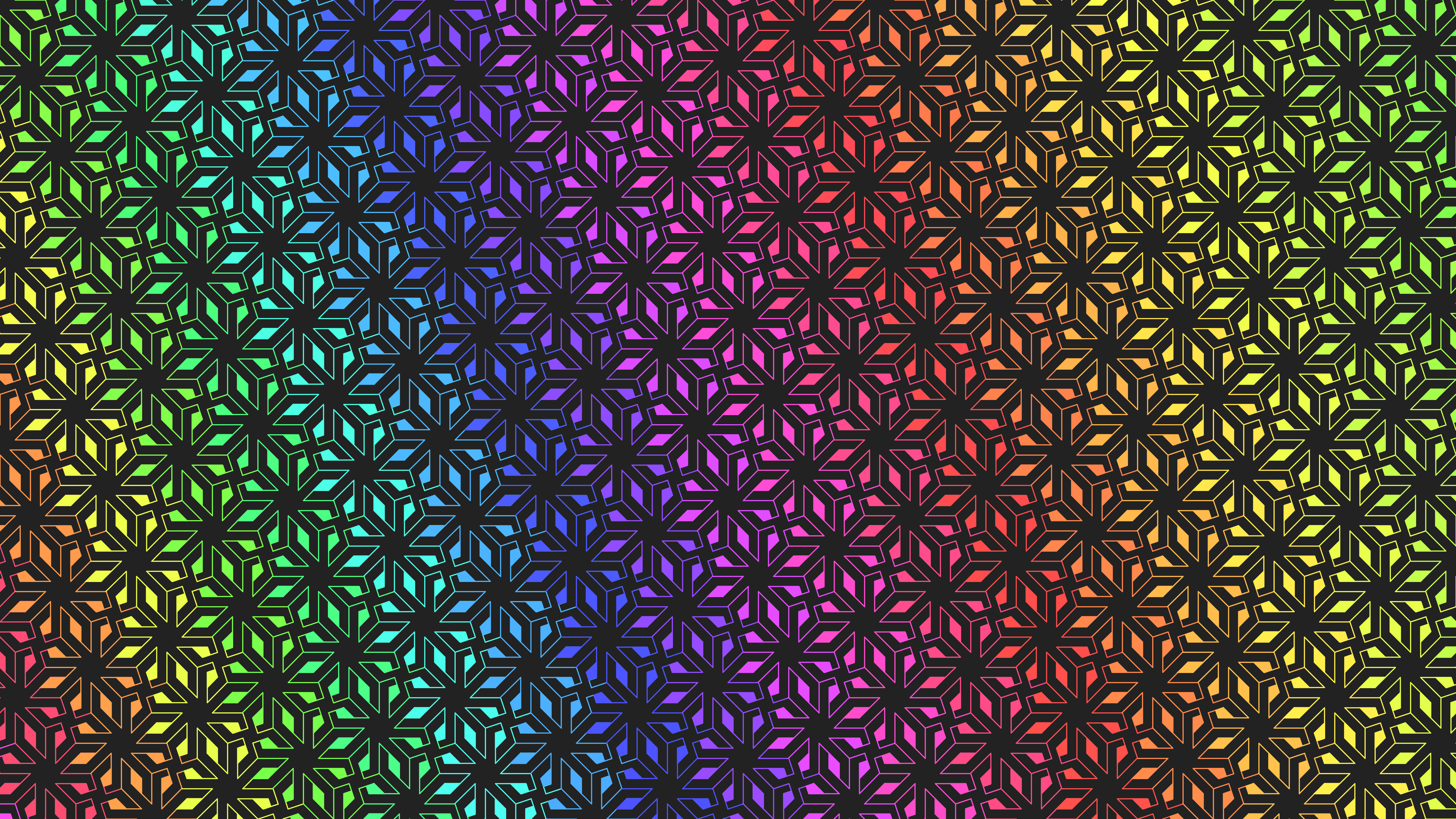 General 7680x4320 abstract pattern colorful