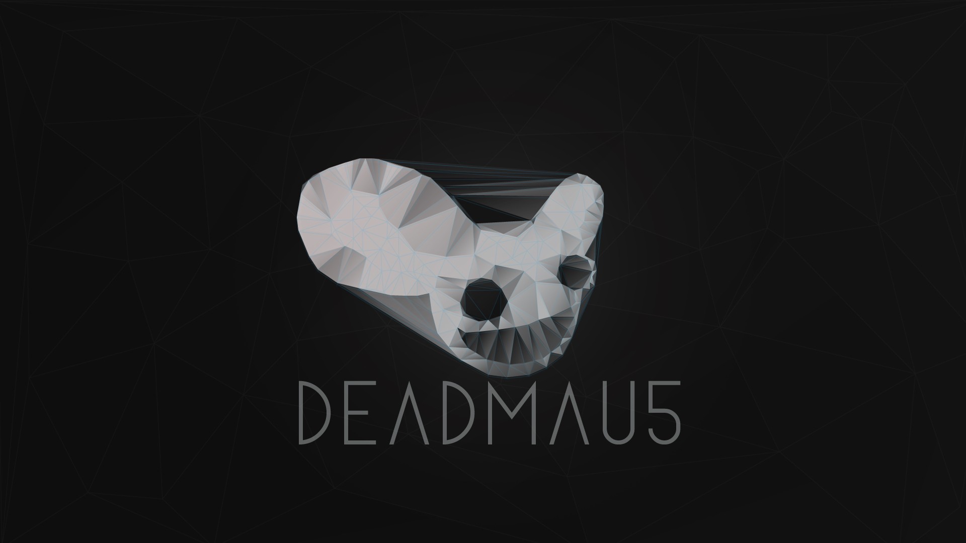 General 1920x1080 Deadmau5 music electronic music digital art simple background black background