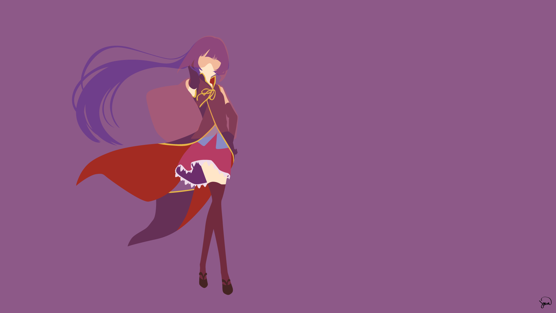 Anime 1920x1080 anime No Game No Life simple background long hair anime girls purple background