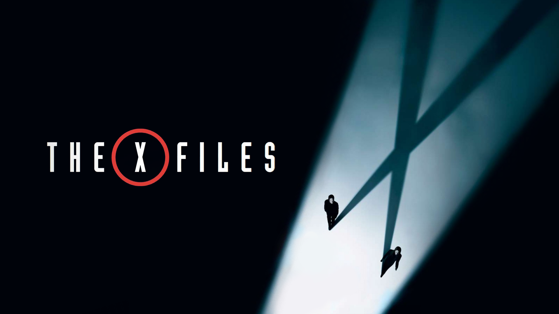 General 1920x1080 The X-Files Dana Scully Gillian Anderson David Duchovny Fox Mulder cyan shadow TV series