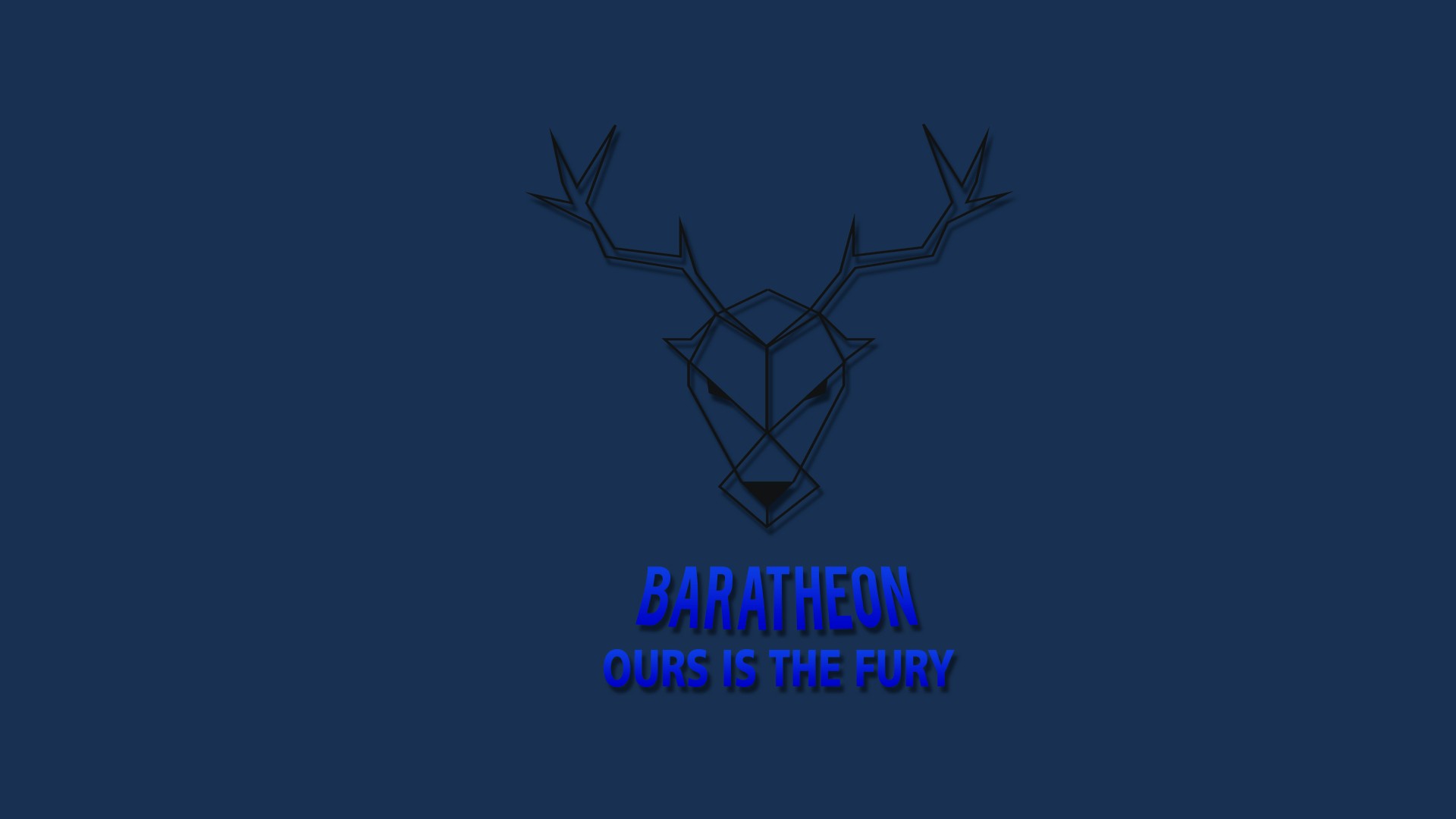 General 1920x1080 deer blue sketches illustration Adobe Illustrator photoshopped movies wall simple background typography
