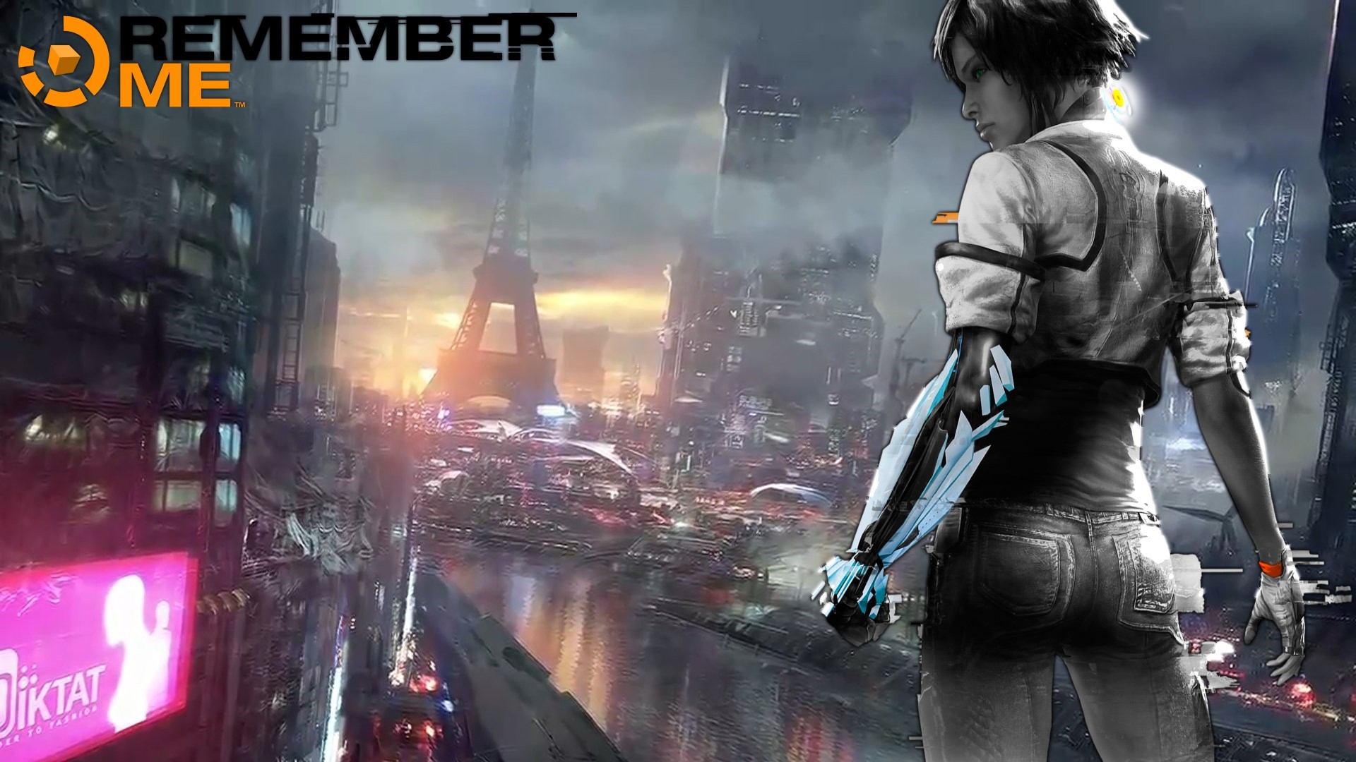 General 1920x1080 PC gaming Remember Me Nilin  Eiffel Tower video games science fiction Paris futuristic futuristic city science fiction women video game girls