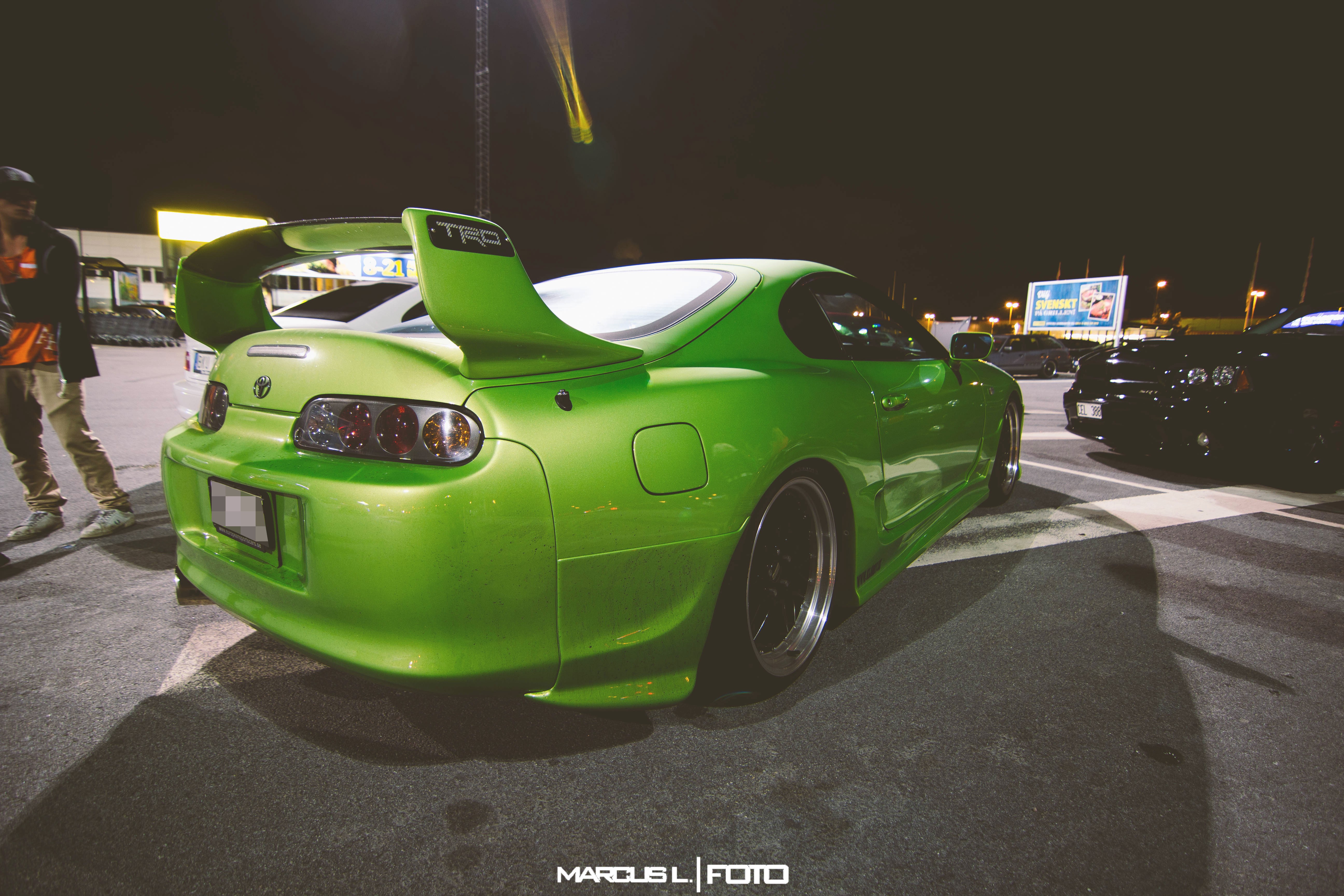 General 5184x3456 car colored wheels Toyota Supra Toyota Supra A80 rear wing Toyota sports car Japanese cars green cars vehicle