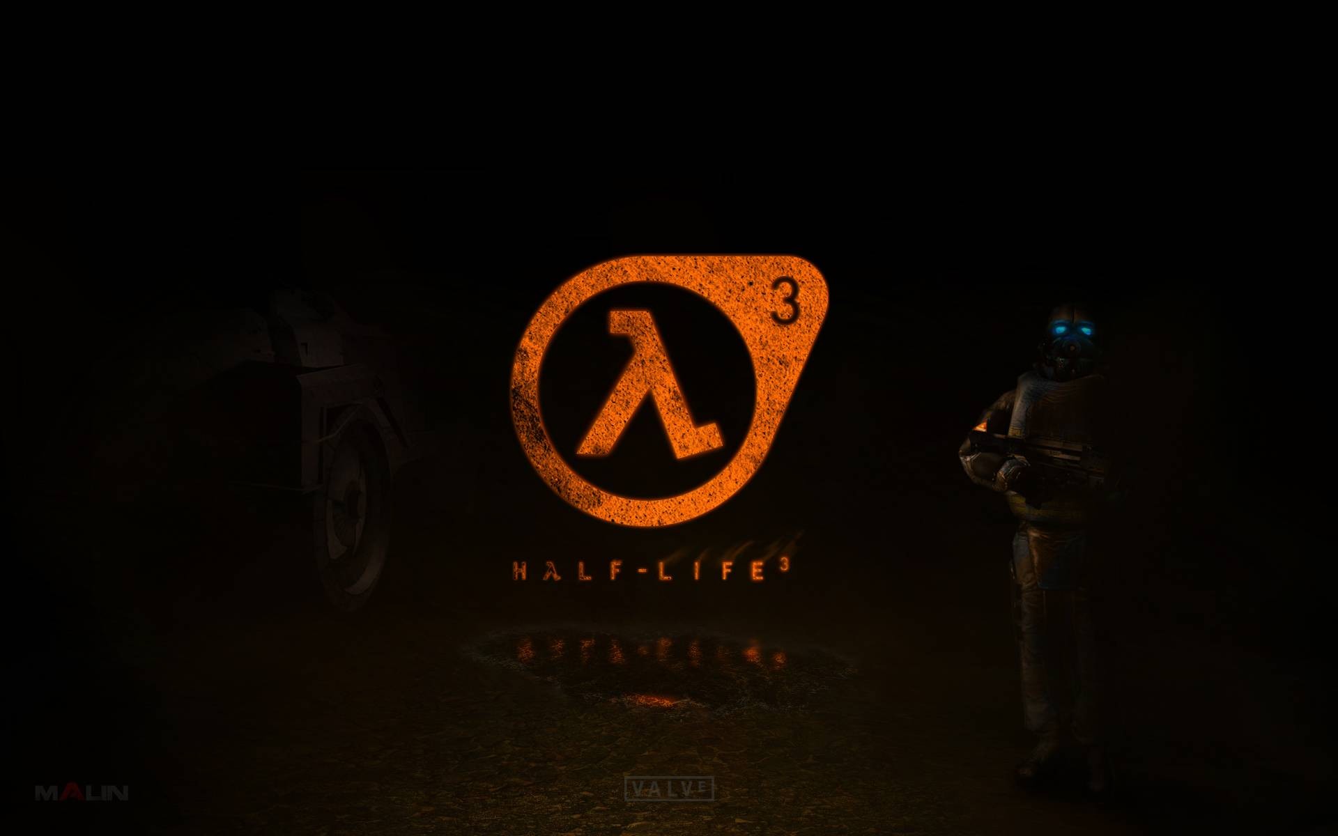 General 1920x1200 Half-Life Half-Life 3 video games fan art PC gaming dark background simple background Valve Corporation