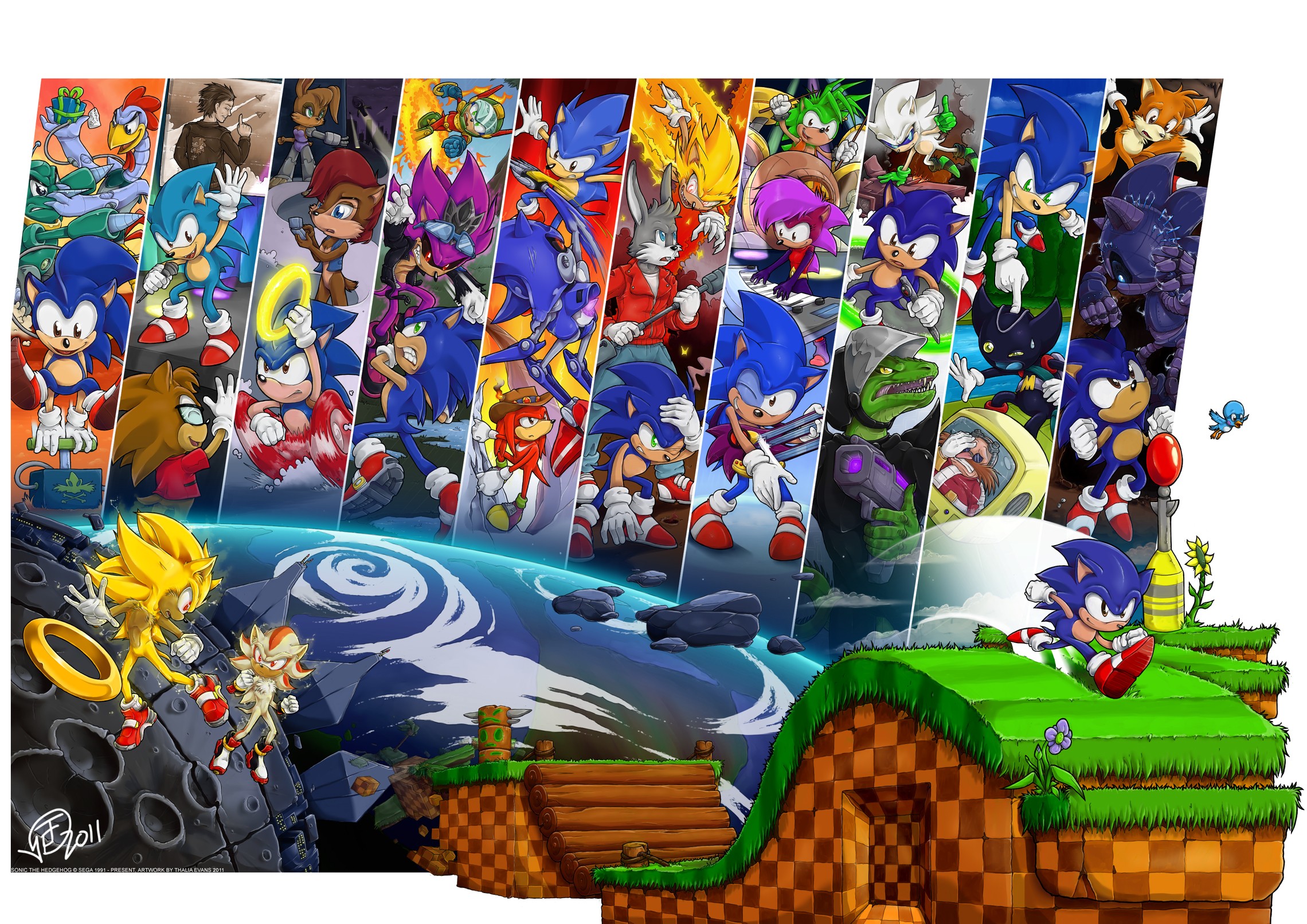 General 2280x1612 video games collage Sonic the Hedgehog