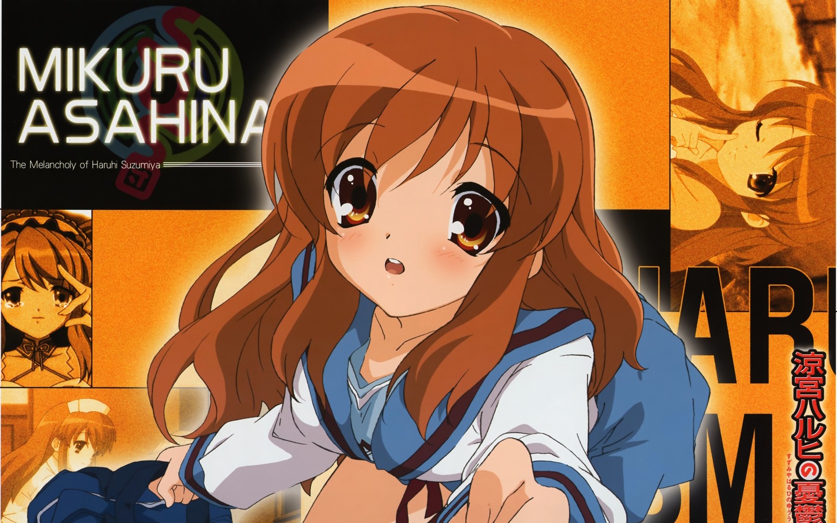 Anime 1680x1050 anime The Melancholy of Haruhi Suzumiya Asahina Mikuru