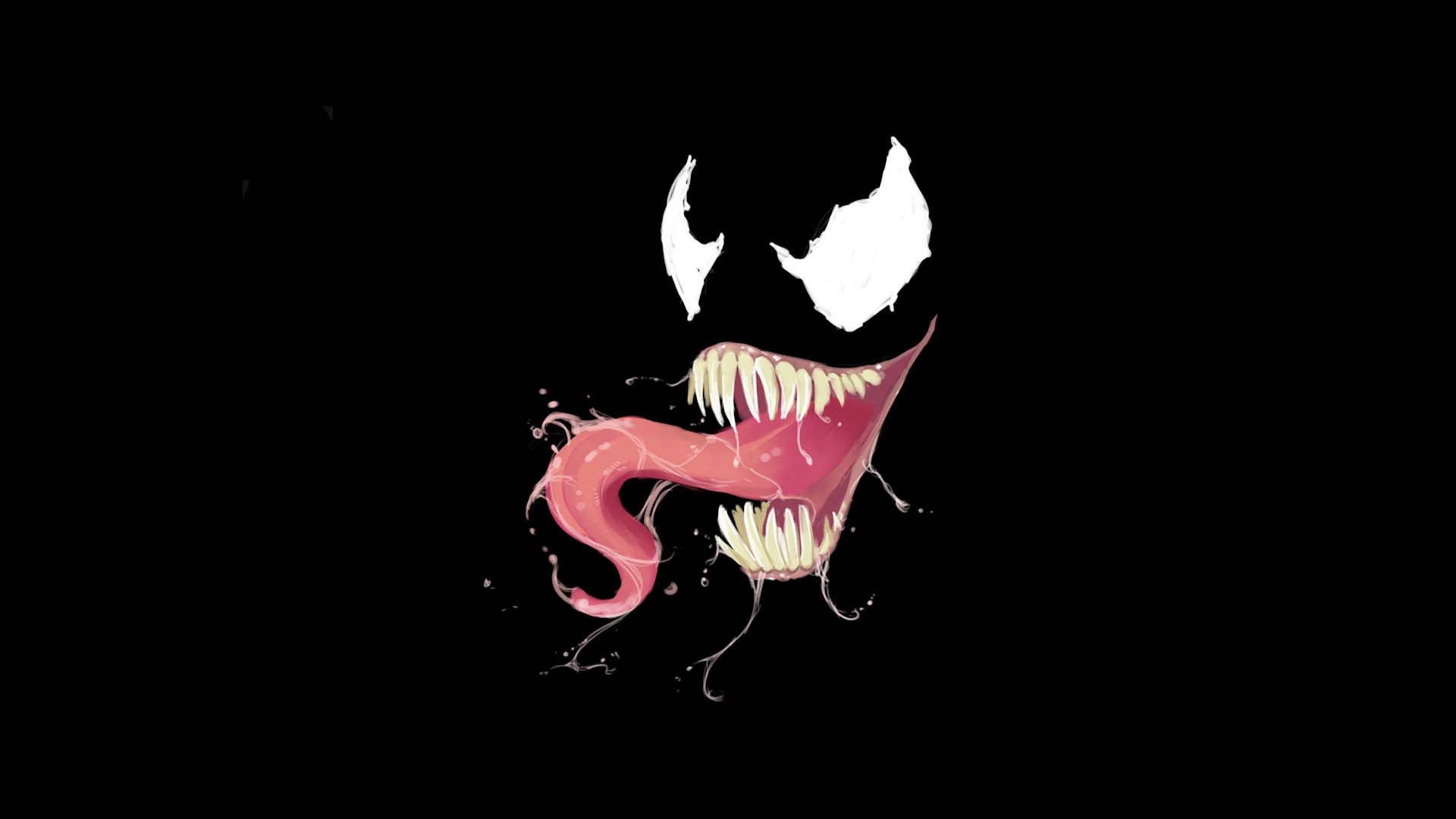 General 1920x1080 Venom Marvel Comics villains black background