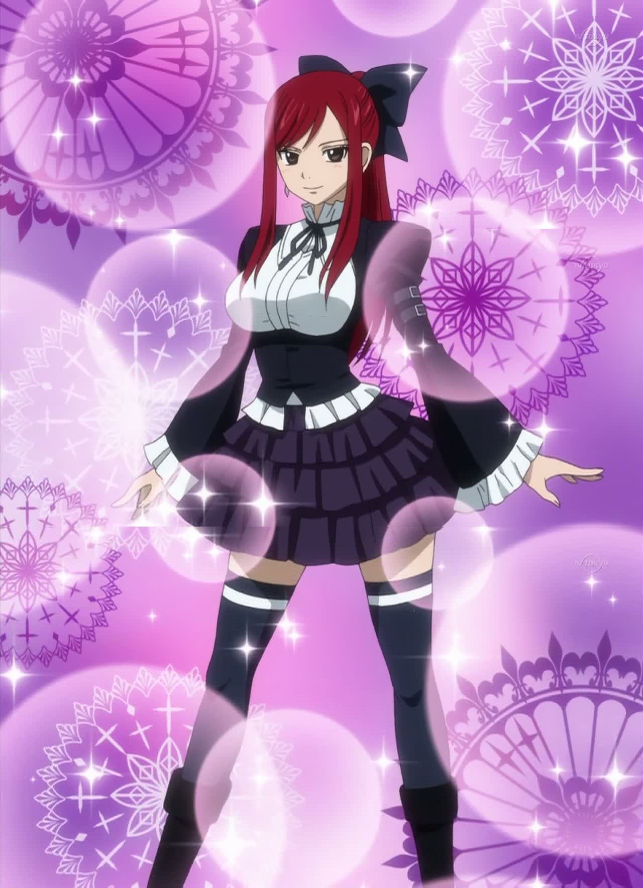 Anime 1280x1769 anime Fairy Tail thigh-highs Scarlet Erza
